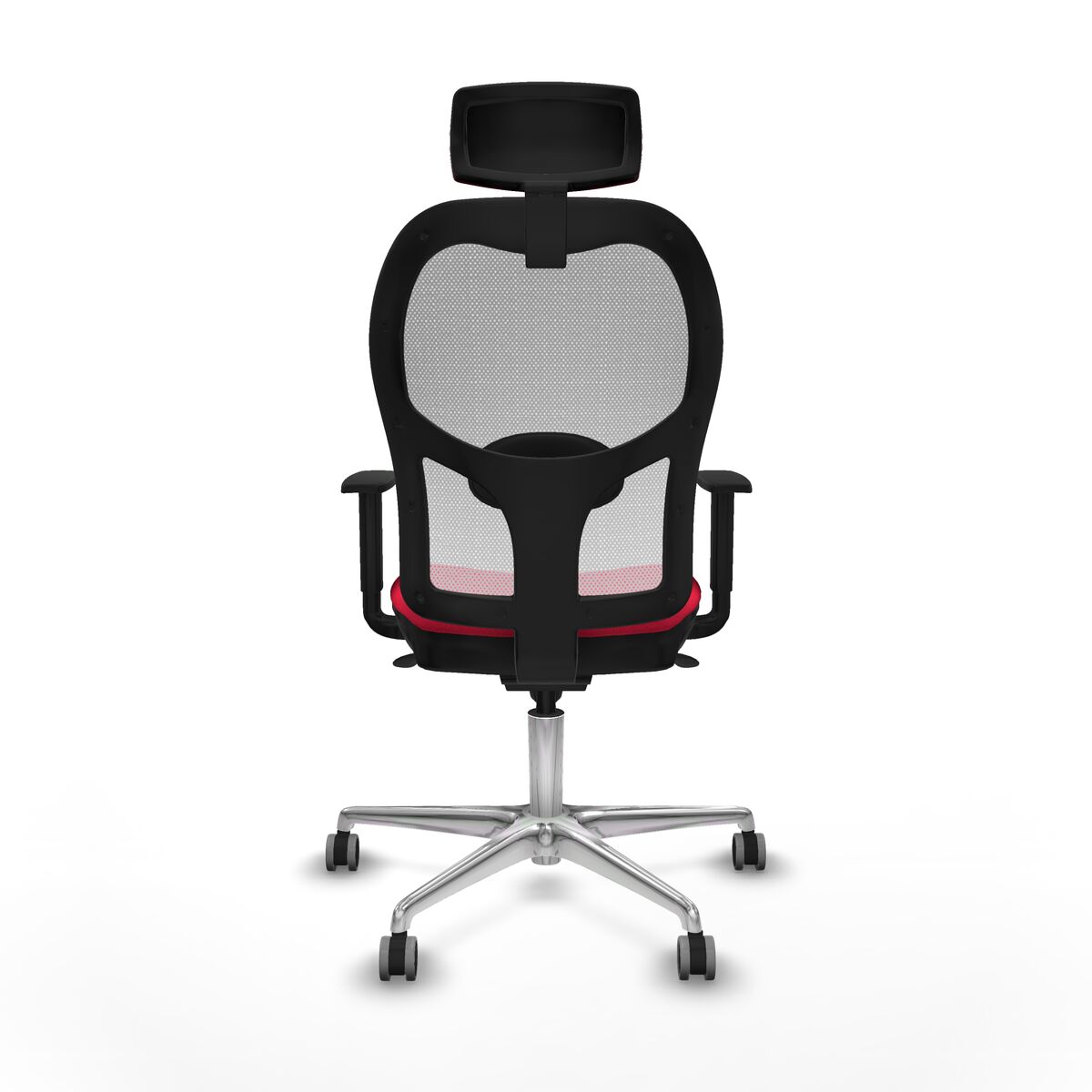 Silla de Oficina con Cabecero Piqueras y Crespo 1D086G2 Rojo