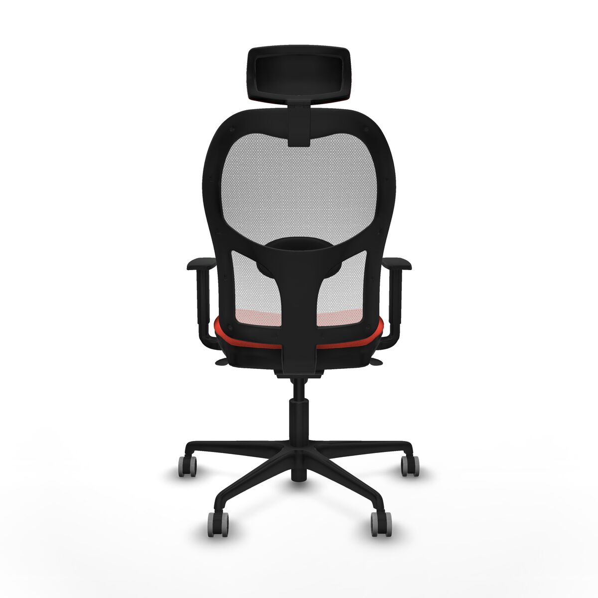 Silla de Oficina con Cabecero Piqueras y Crespo 1D036G2 Naranja Oscuro