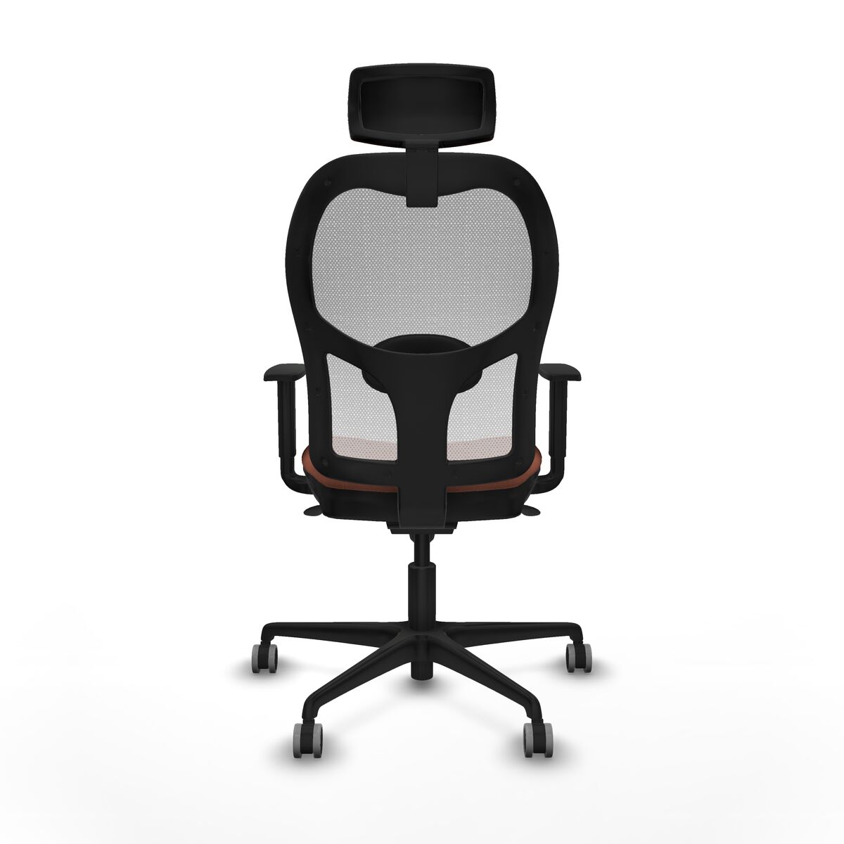 Silla de Oficina con Cabecero Piqueras y Crespo 1D036G2 Blanco Marrón