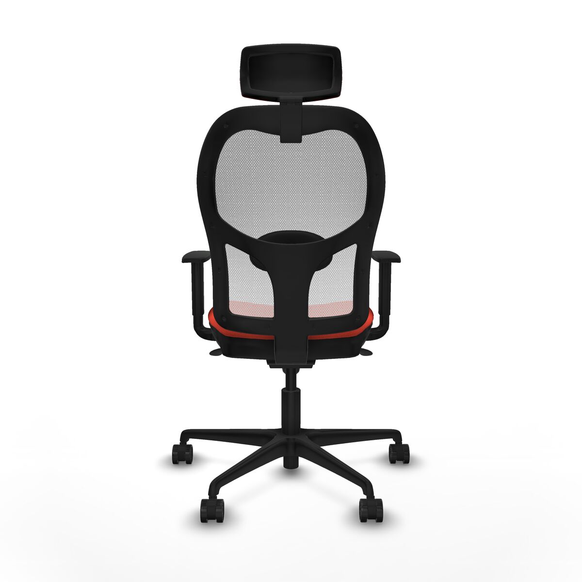 Silla de Oficina con Cabecero Piqueras y Crespo 1D036N2 Naranja Oscuro