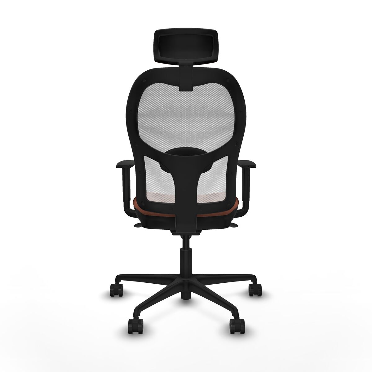 Silla de Oficina con Cabecero Piqueras y Crespo 1D036N2 Blanco Marrón