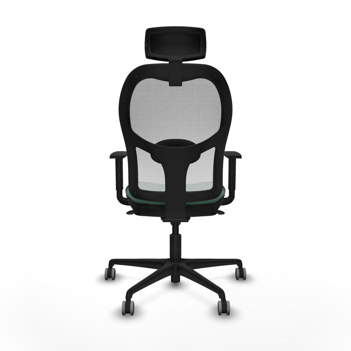 Silla de Oficina con Cabecero Piqueras y Crespo 1D036G2 Verde Esmeralda