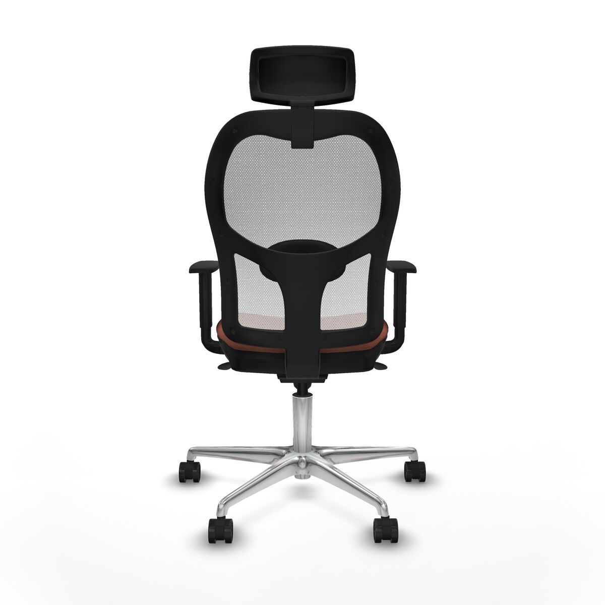 Silla de Oficina con Cabecero Piqueras y Crespo 1D086N2 Blanco Marrón