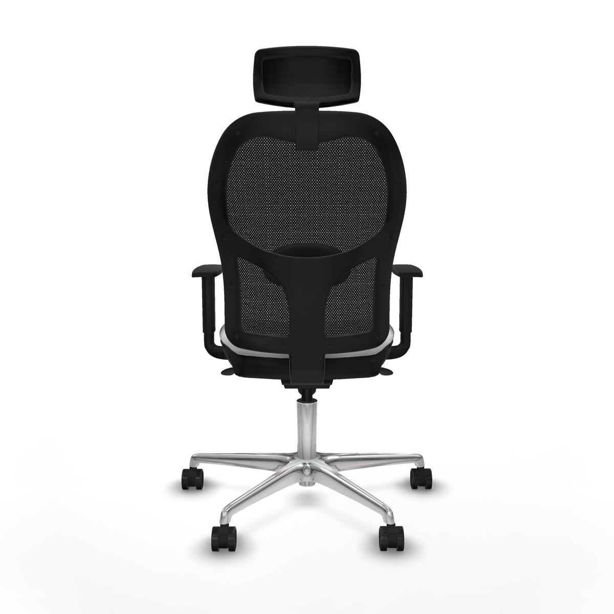 Silla de Oficina con Cabecero Piqueras y Crespo 1D086N2 Blanco