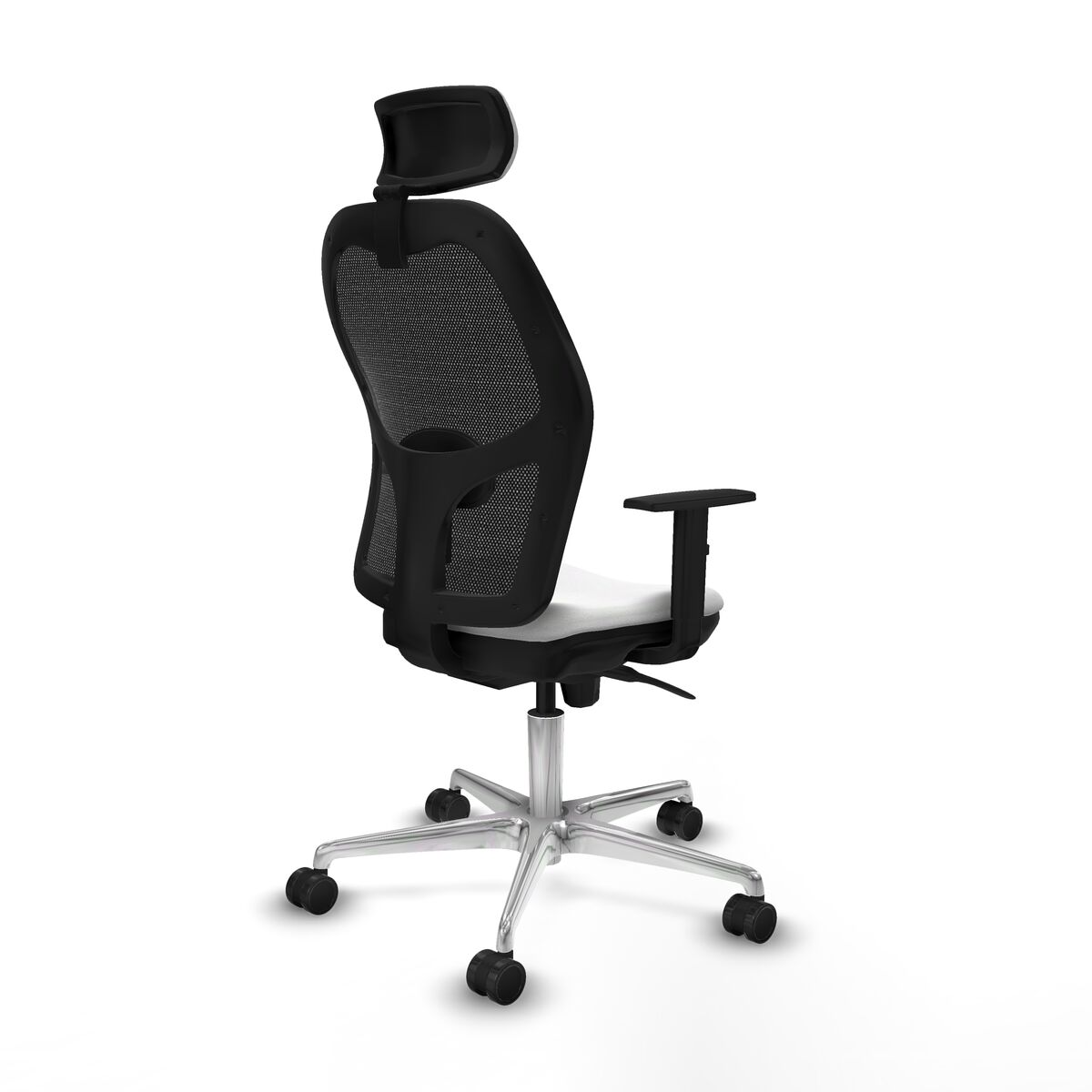 Silla de Oficina con Cabecero Piqueras y Crespo 1D086N2 Blanco