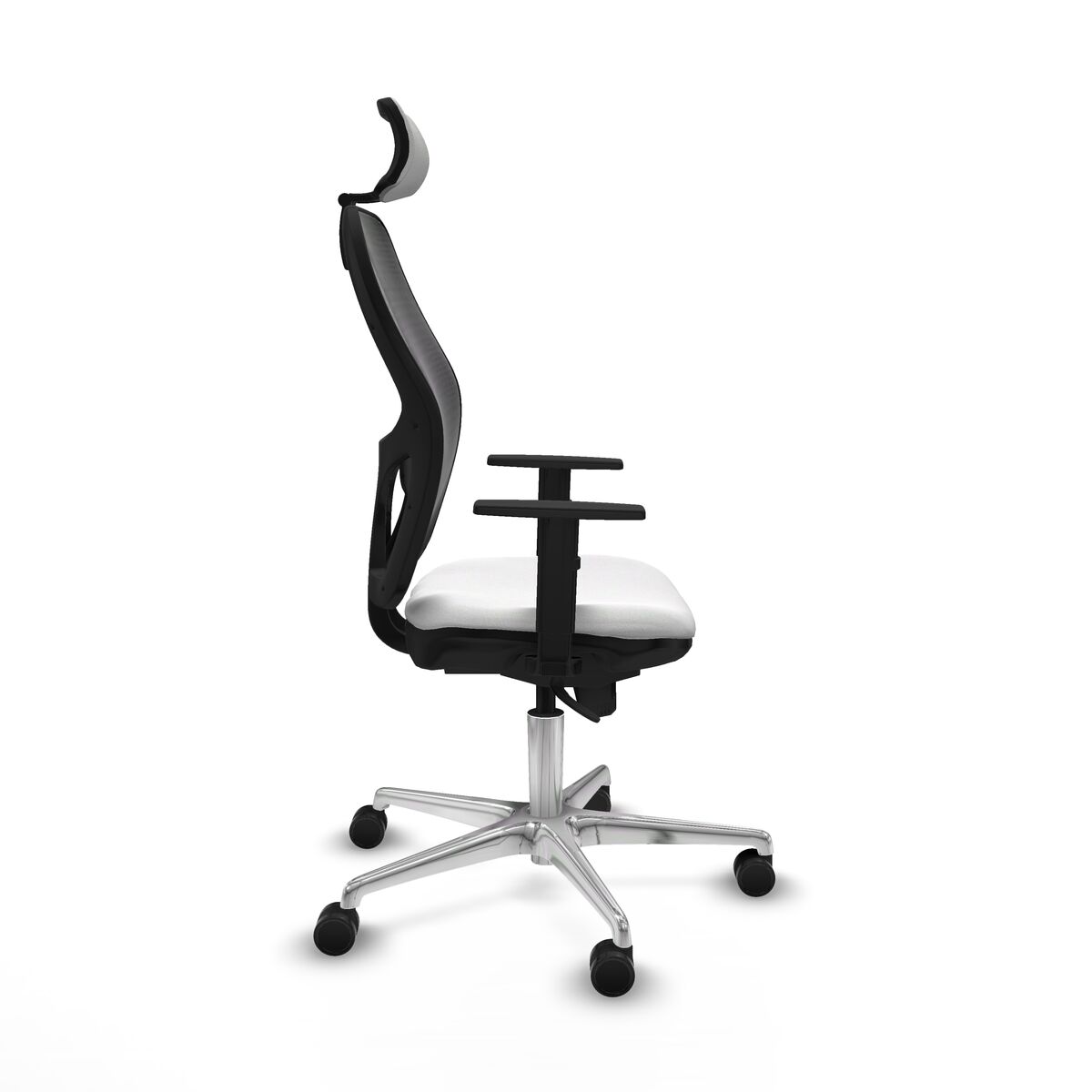 Silla de Oficina con Cabecero Piqueras y Crespo 1D086N2 Blanco