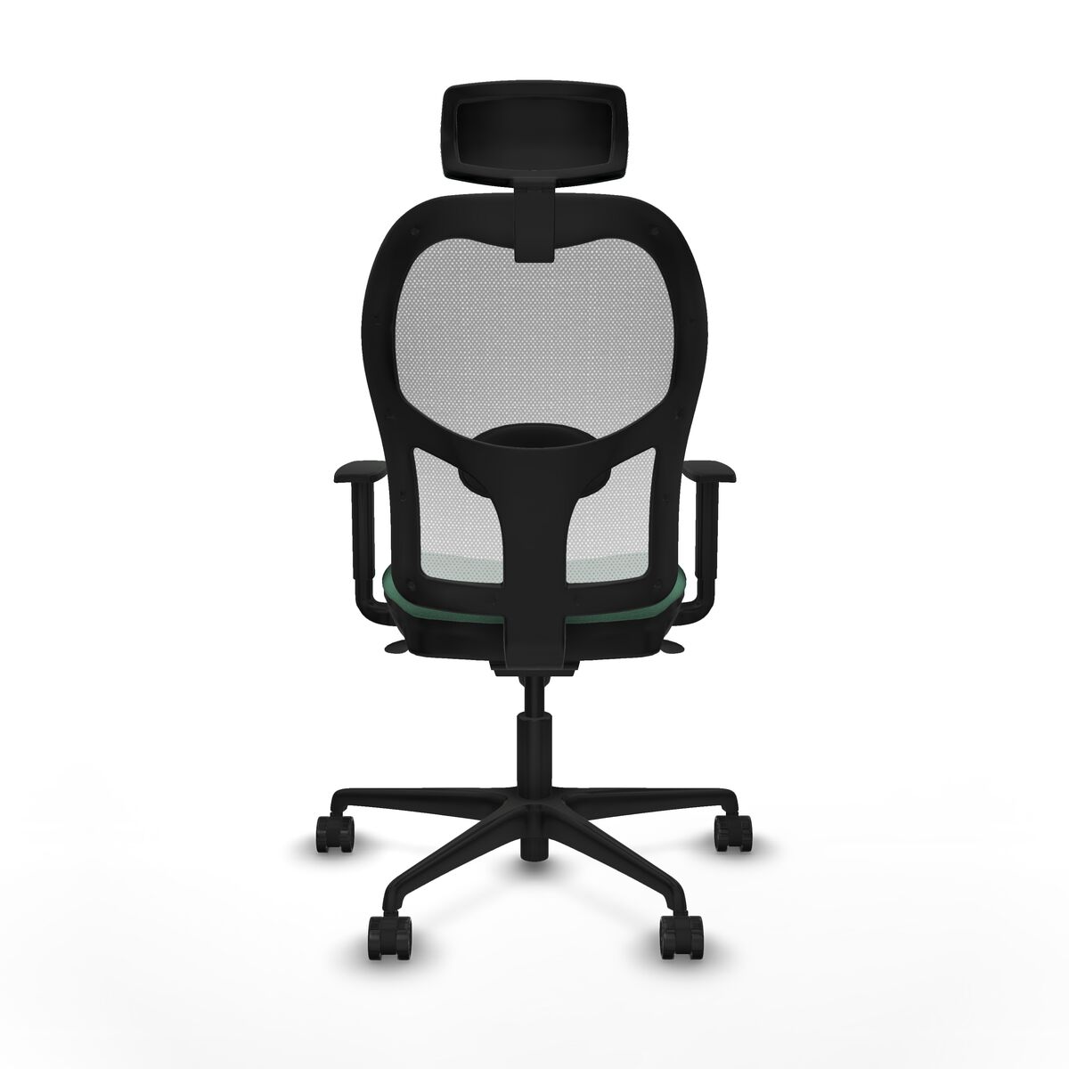 Silla de Oficina con Cabecero Piqueras y Crespo 1D036N2 Verde Esmeralda