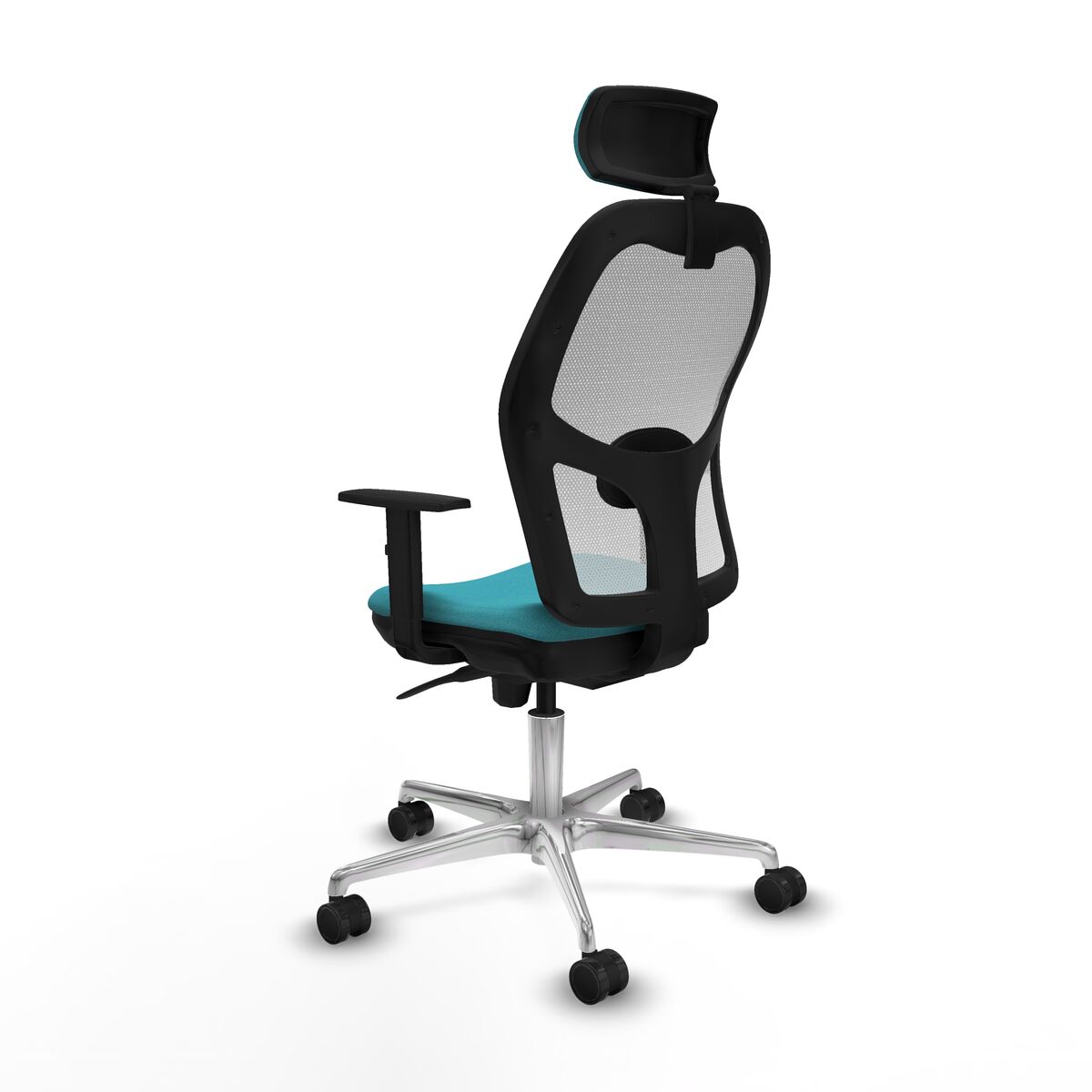 Silla de Oficina con Cabecero Piqueras y Crespo 1D086N2 Turquesa