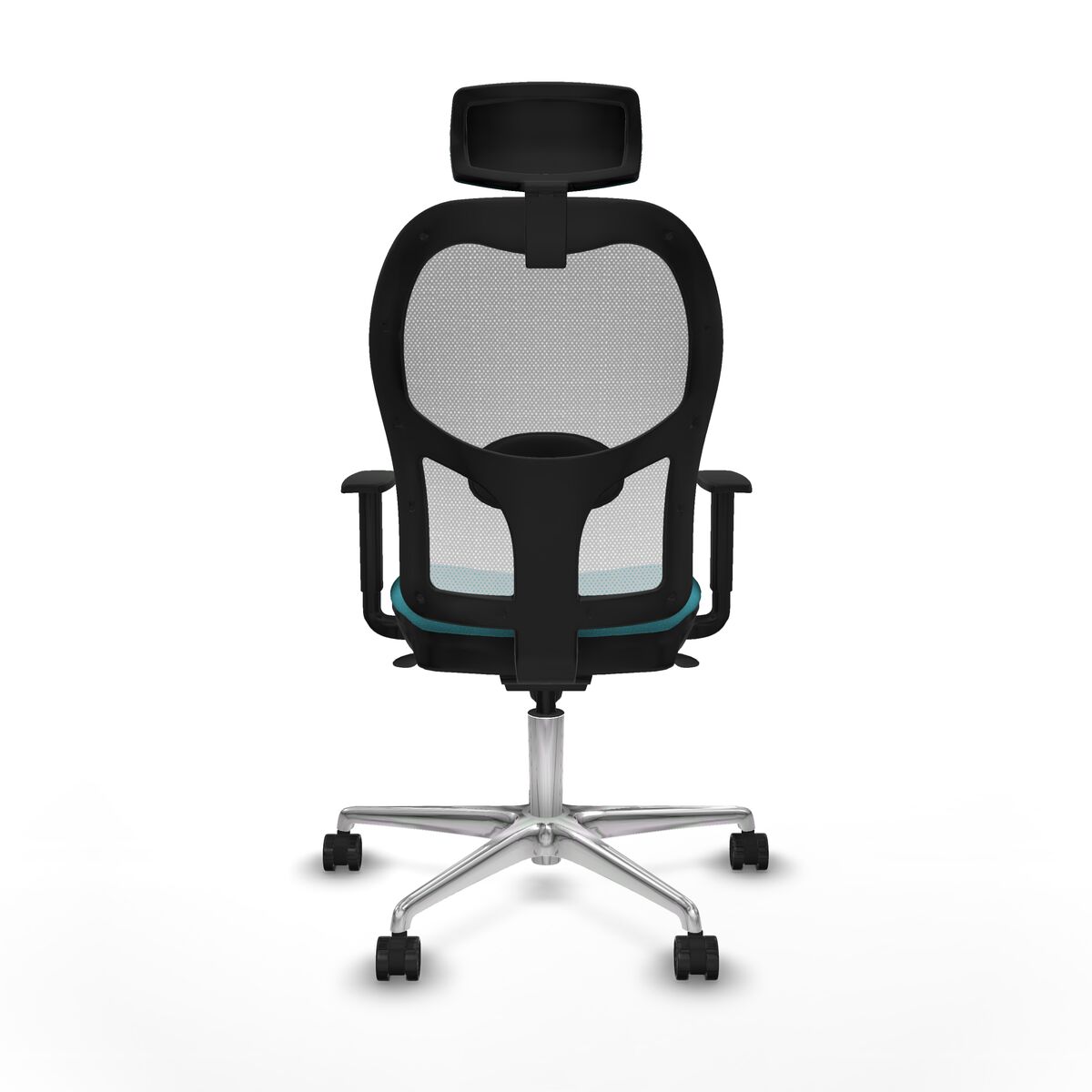 Silla de Oficina con Cabecero Piqueras y Crespo 1D086N2 Turquesa