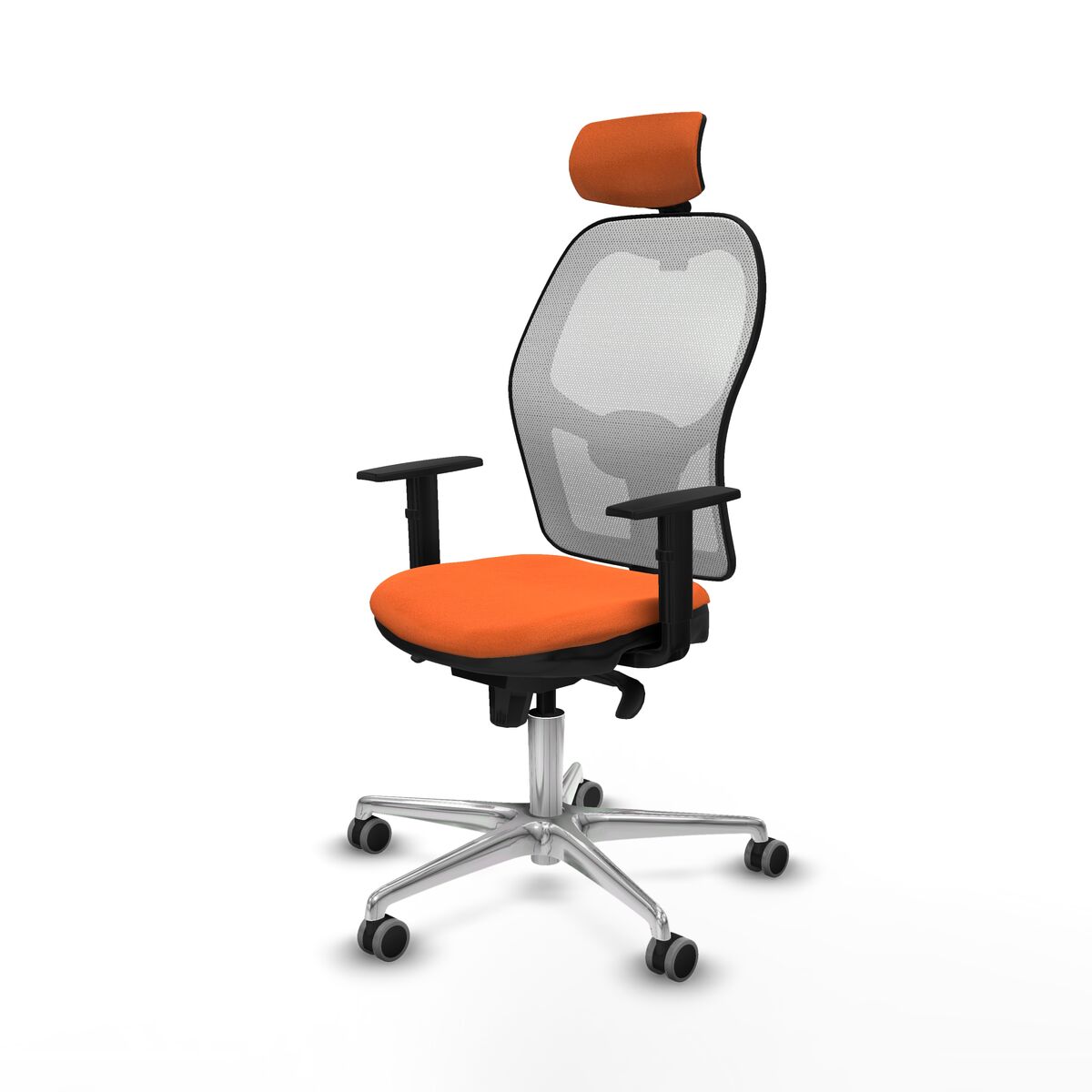 Silla de Oficina con Cabecero Piqueras y Crespo 1D086G2 Naranja