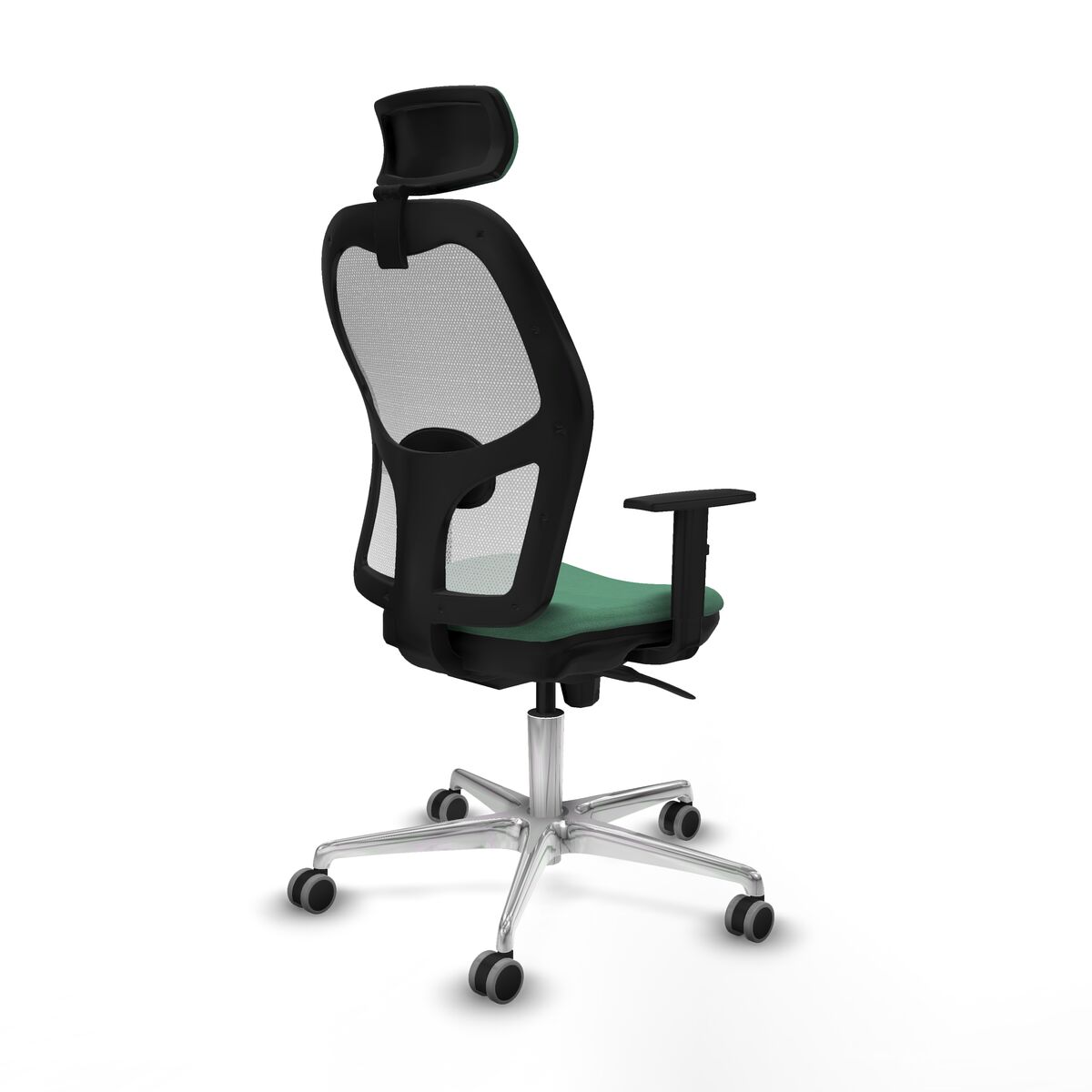 Silla de Oficina con Cabecero Piqueras y Crespo 1D086G2 Verde Esmeralda