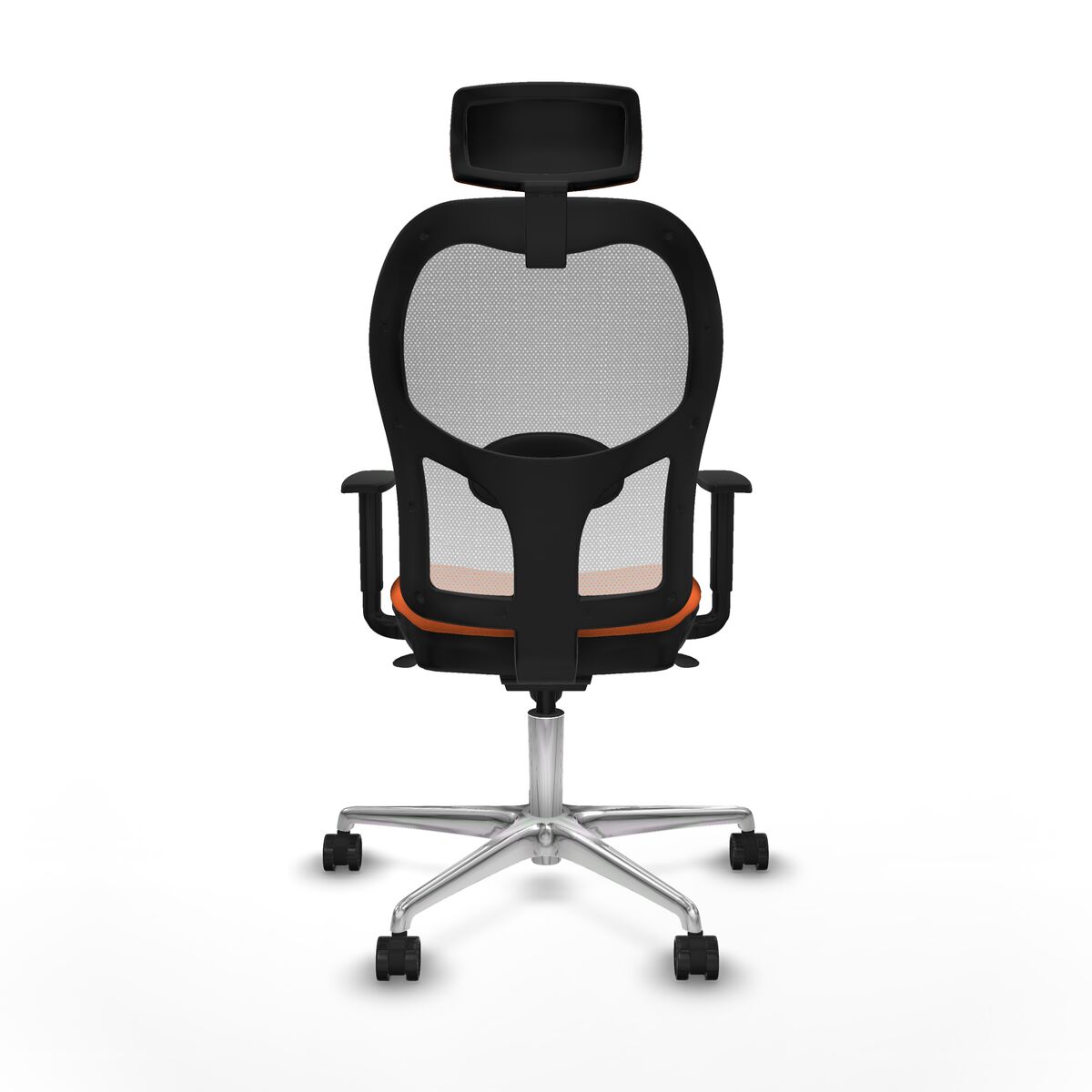 Silla de Oficina con Cabecero Piqueras y Crespo 1D086N2 Naranja