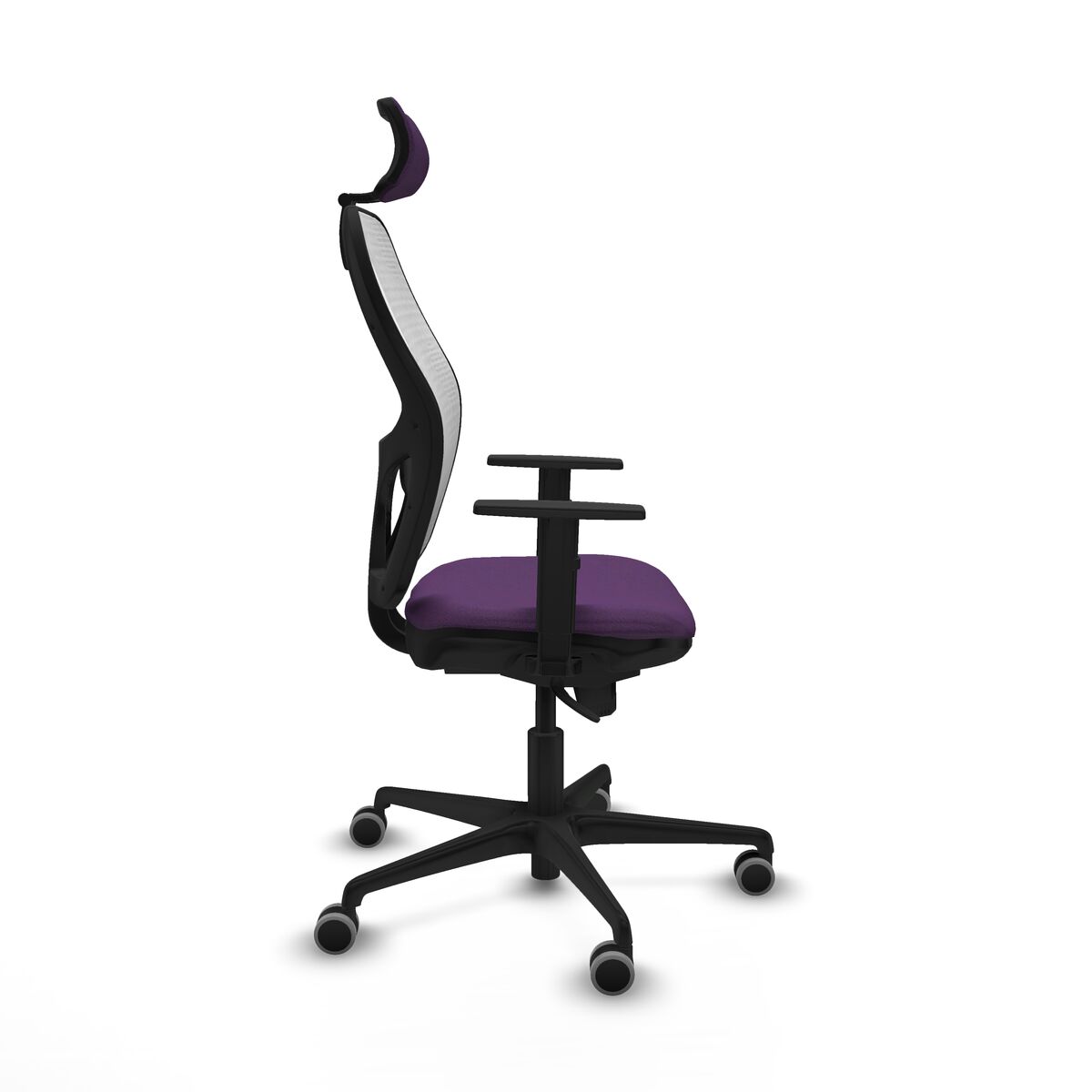 Silla de Oficina con Cabecero Piqueras y Crespo 1D036G2 Morado