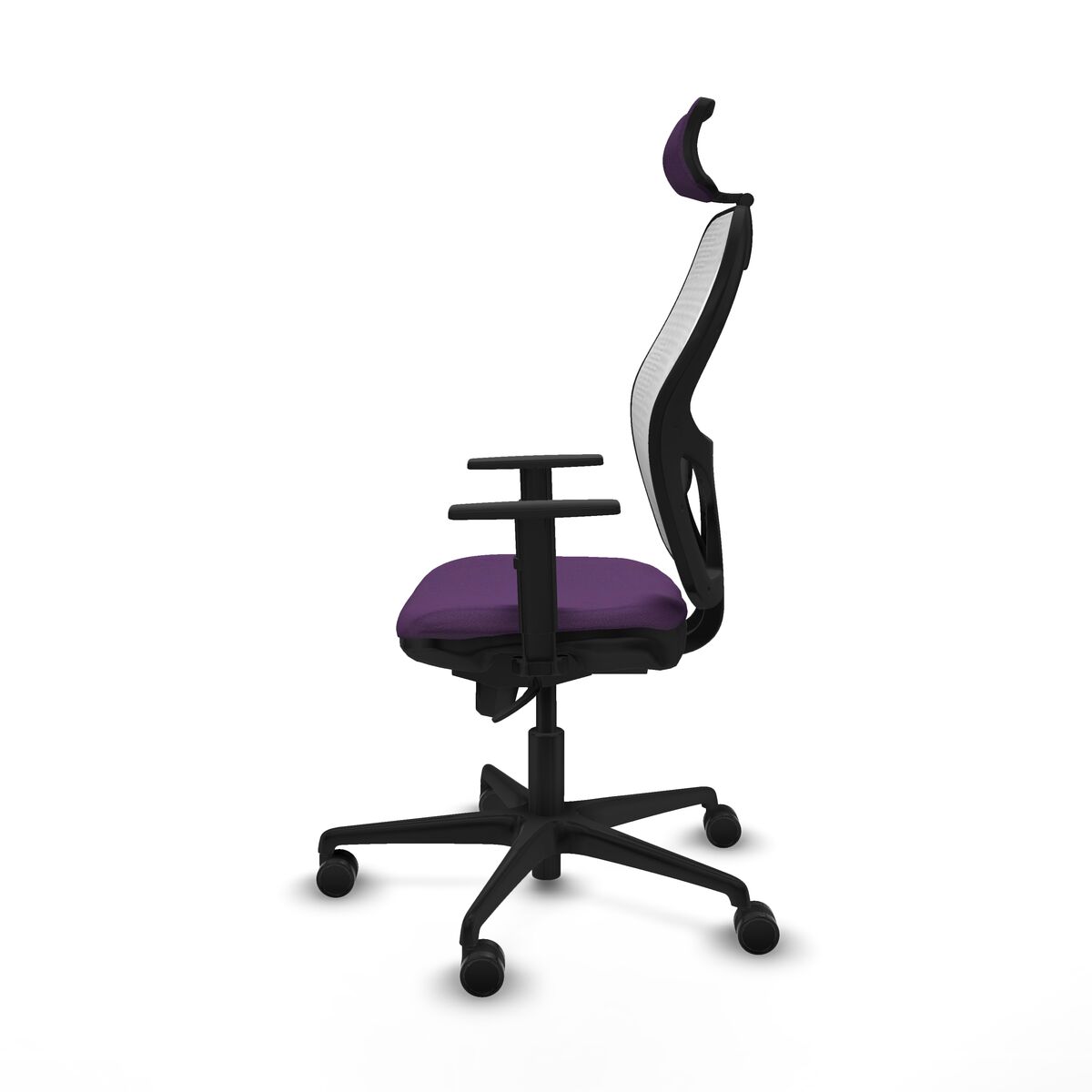 Silla de Oficina con Cabecero Piqueras y Crespo 1D036N2 Morado