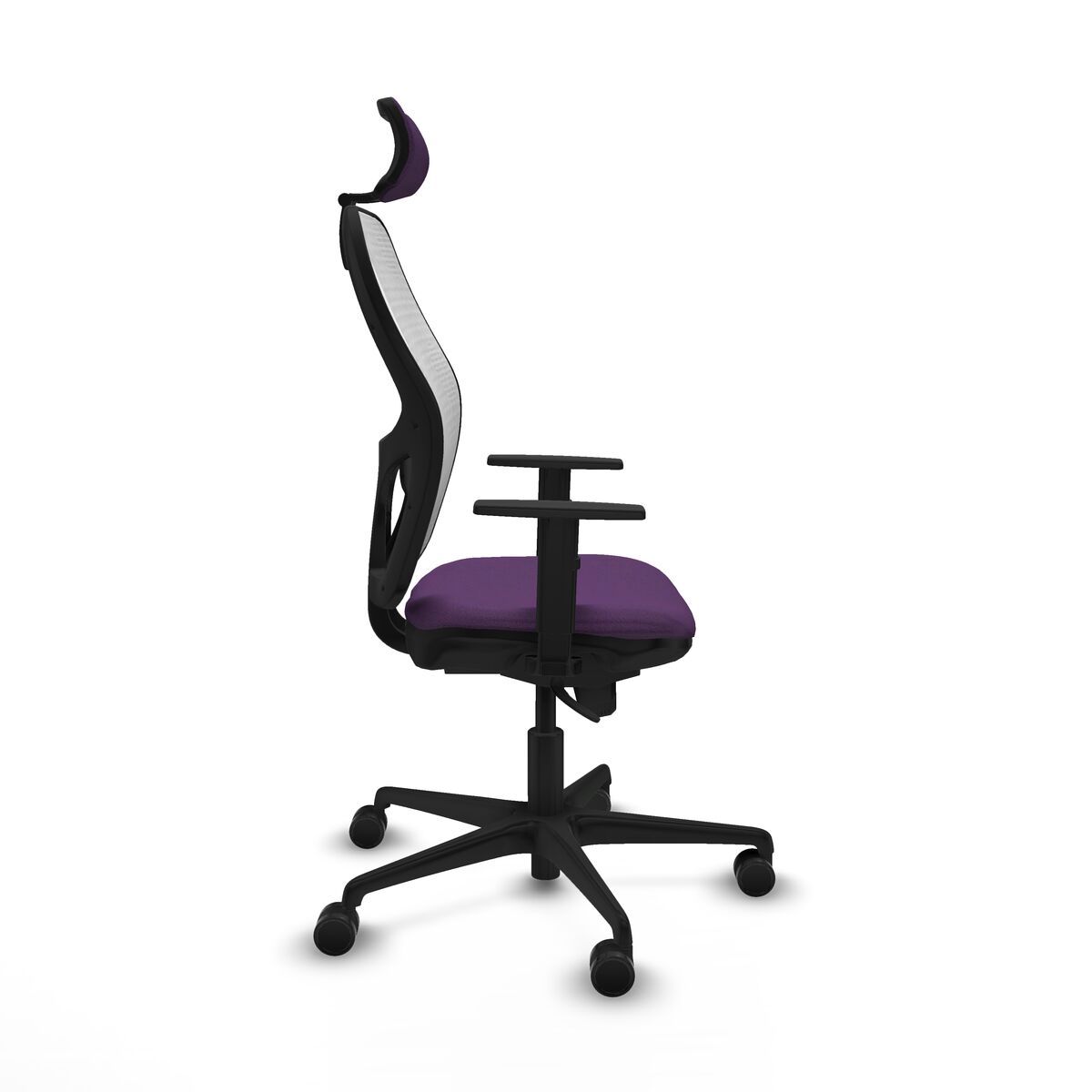 Silla de Oficina con Cabecero Piqueras y Crespo 1D036N2 Morado