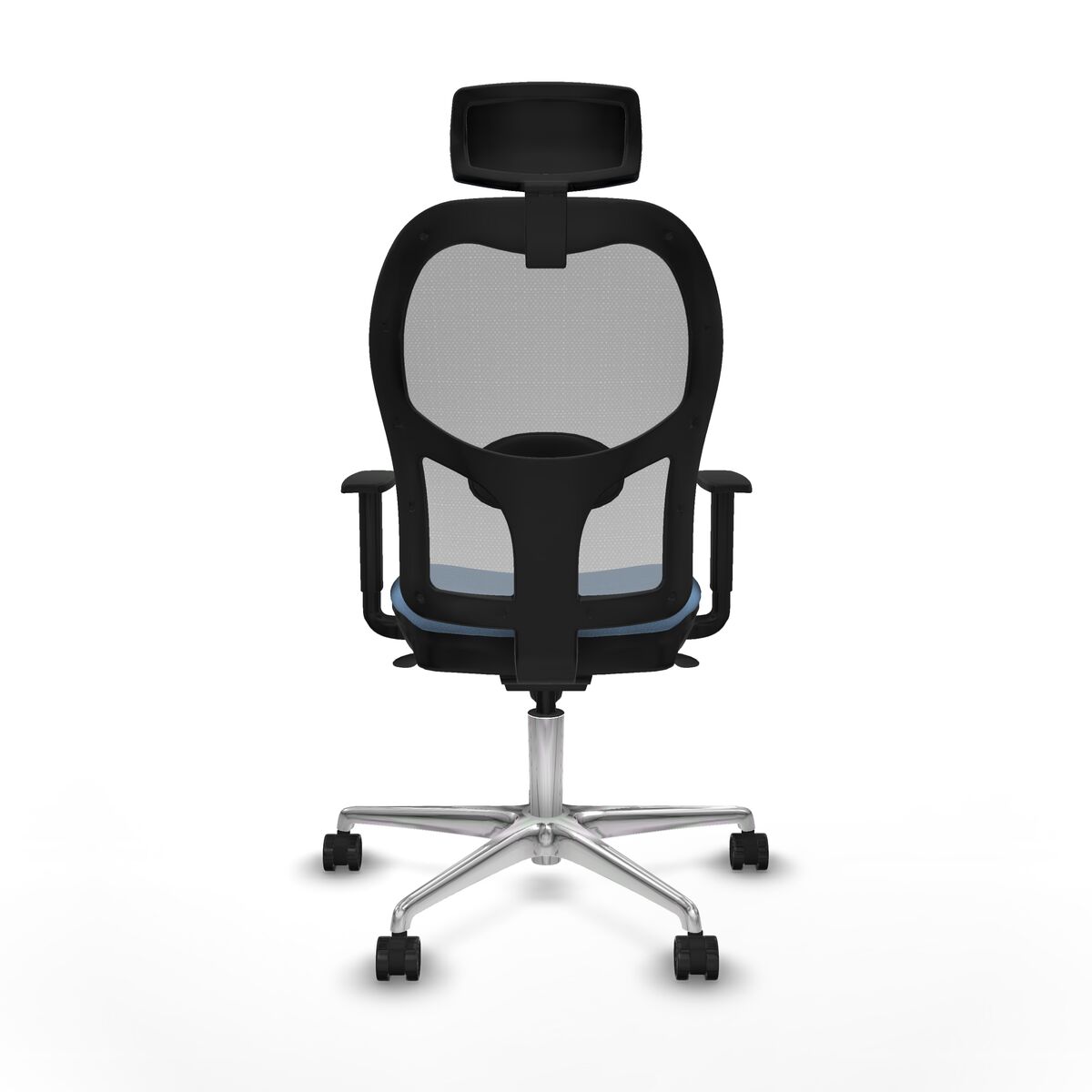 Silla de Oficina con Cabecero Piqueras y Crespo 1D086N2 Azul cielo