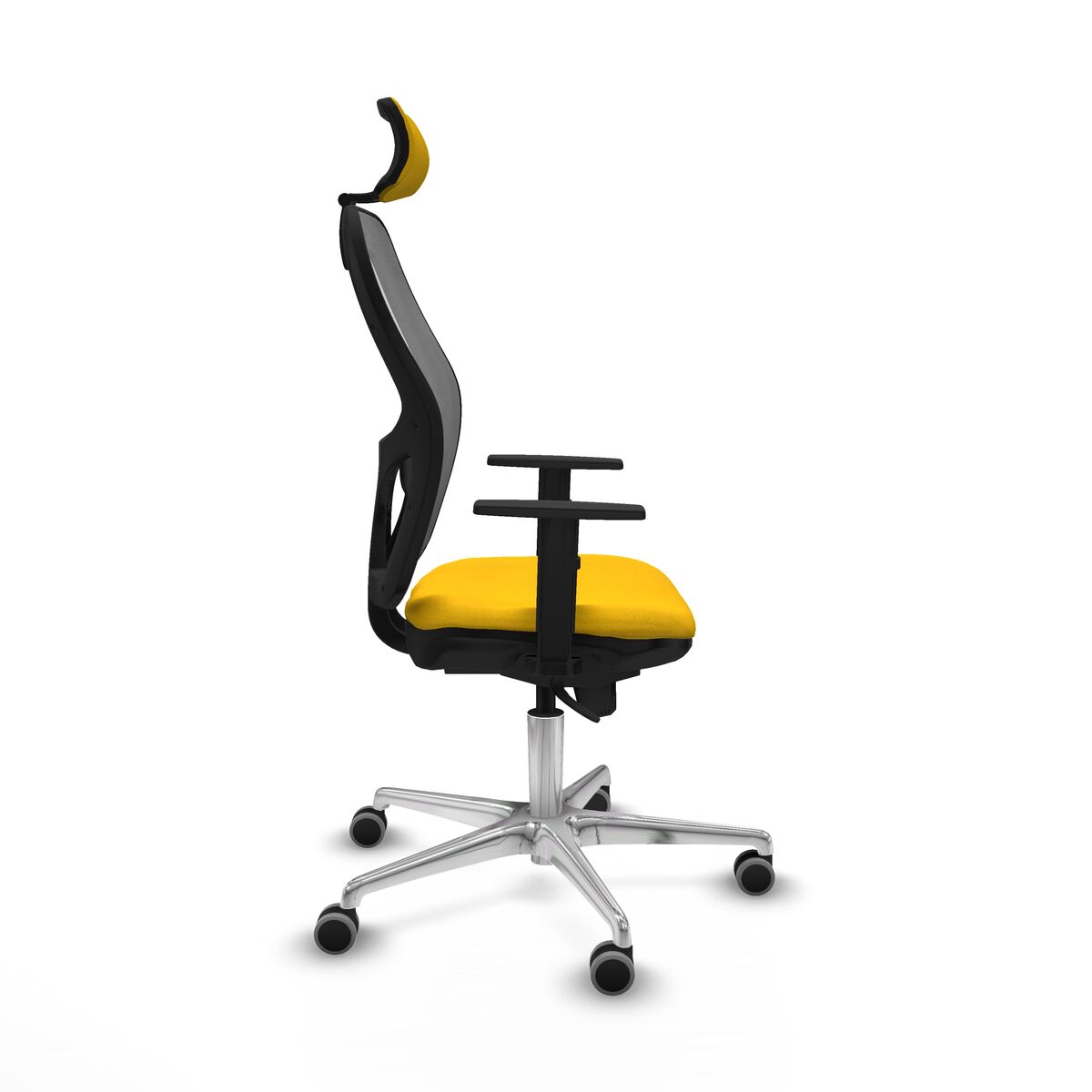 Silla de Oficina con Cabecero Piqueras y Crespo 1D086G2 Amarillo