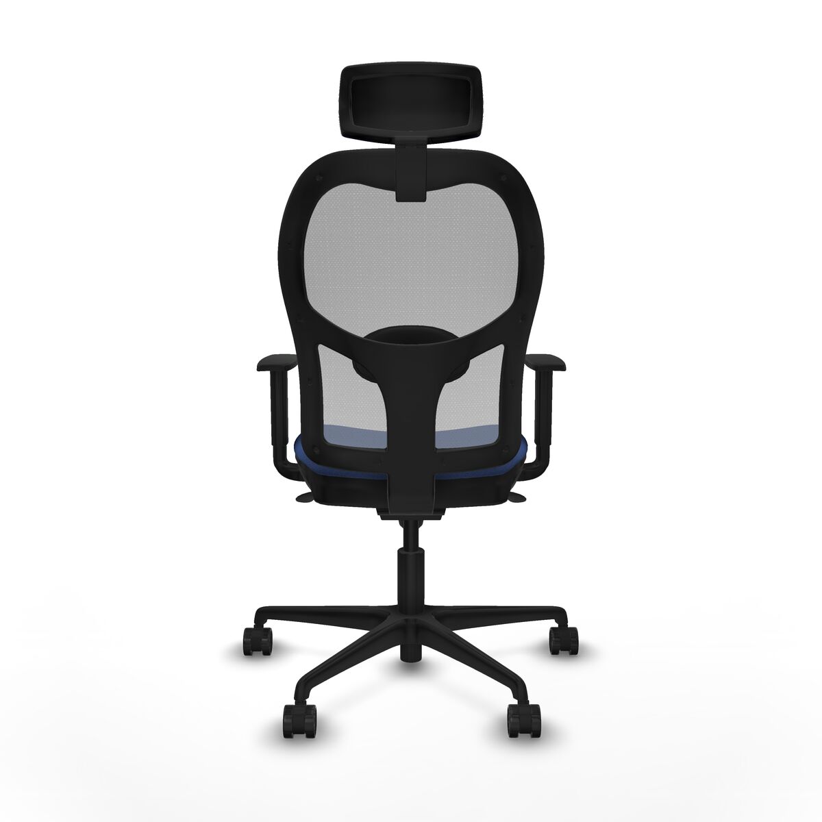 Silla de Oficina con Cabecero Piqueras y Crespo 1D036N2 Azul marino