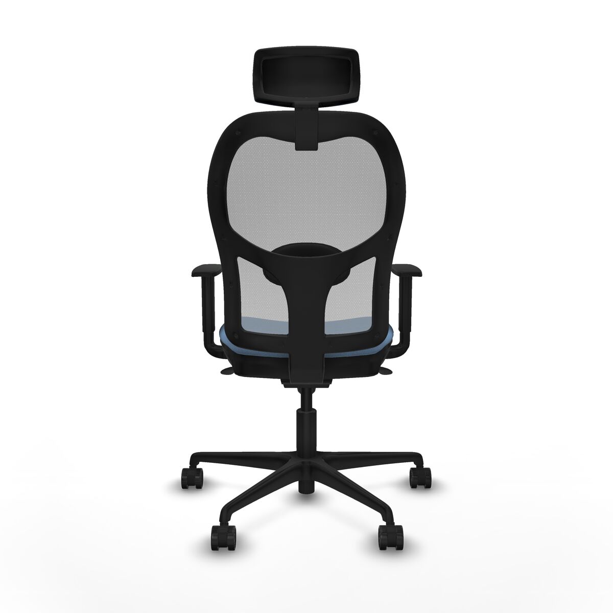 Silla de Oficina con Cabecero Piqueras y Crespo 1D036N2 Azul cielo