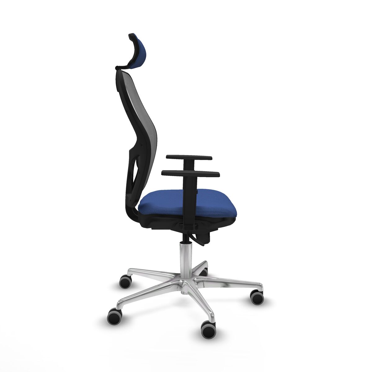 Silla de Oficina con Cabecero Piqueras y Crespo 1D086G2 Azul marino