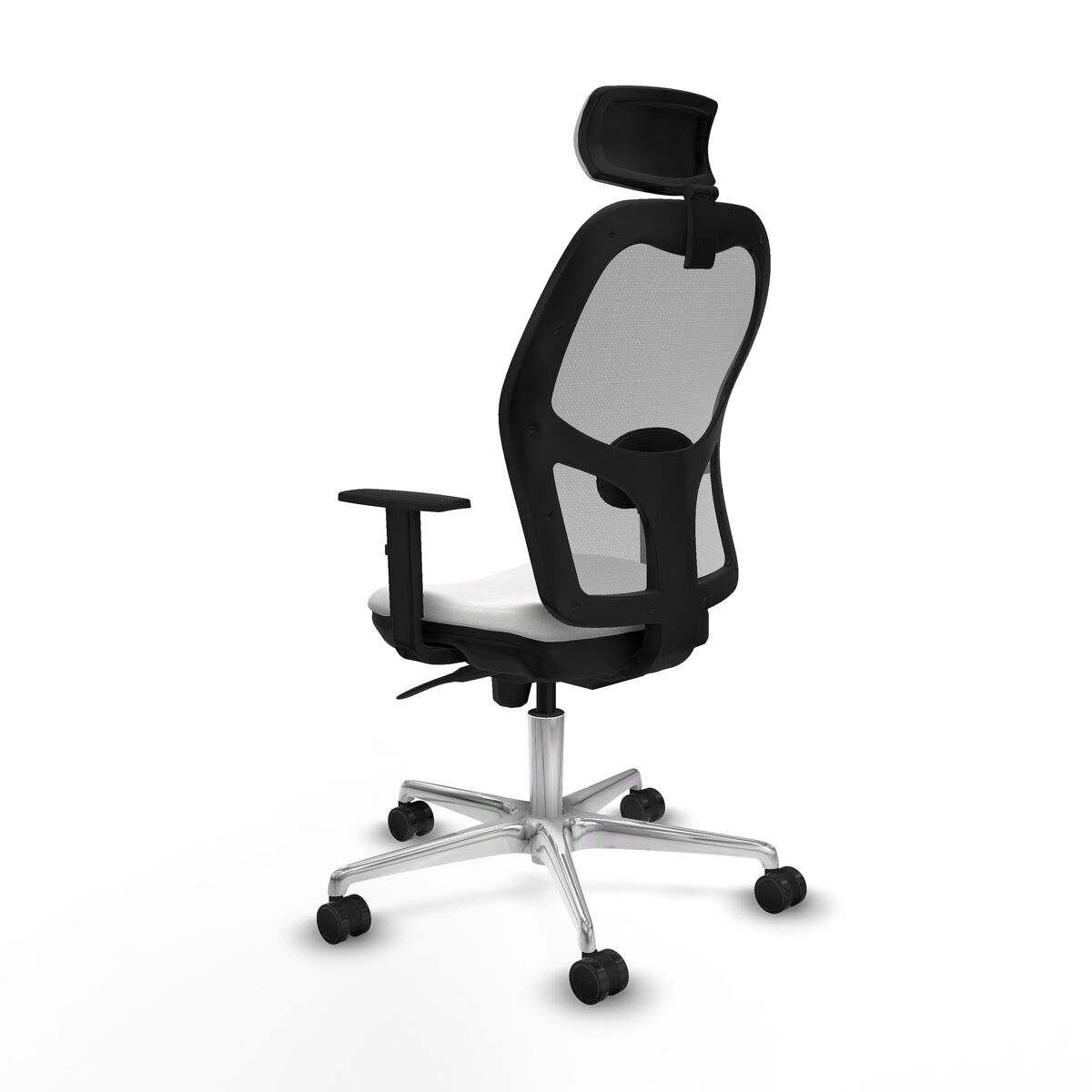 Silla de Oficina con Cabecero Piqueras y Crespo 1D086N2 Blanco