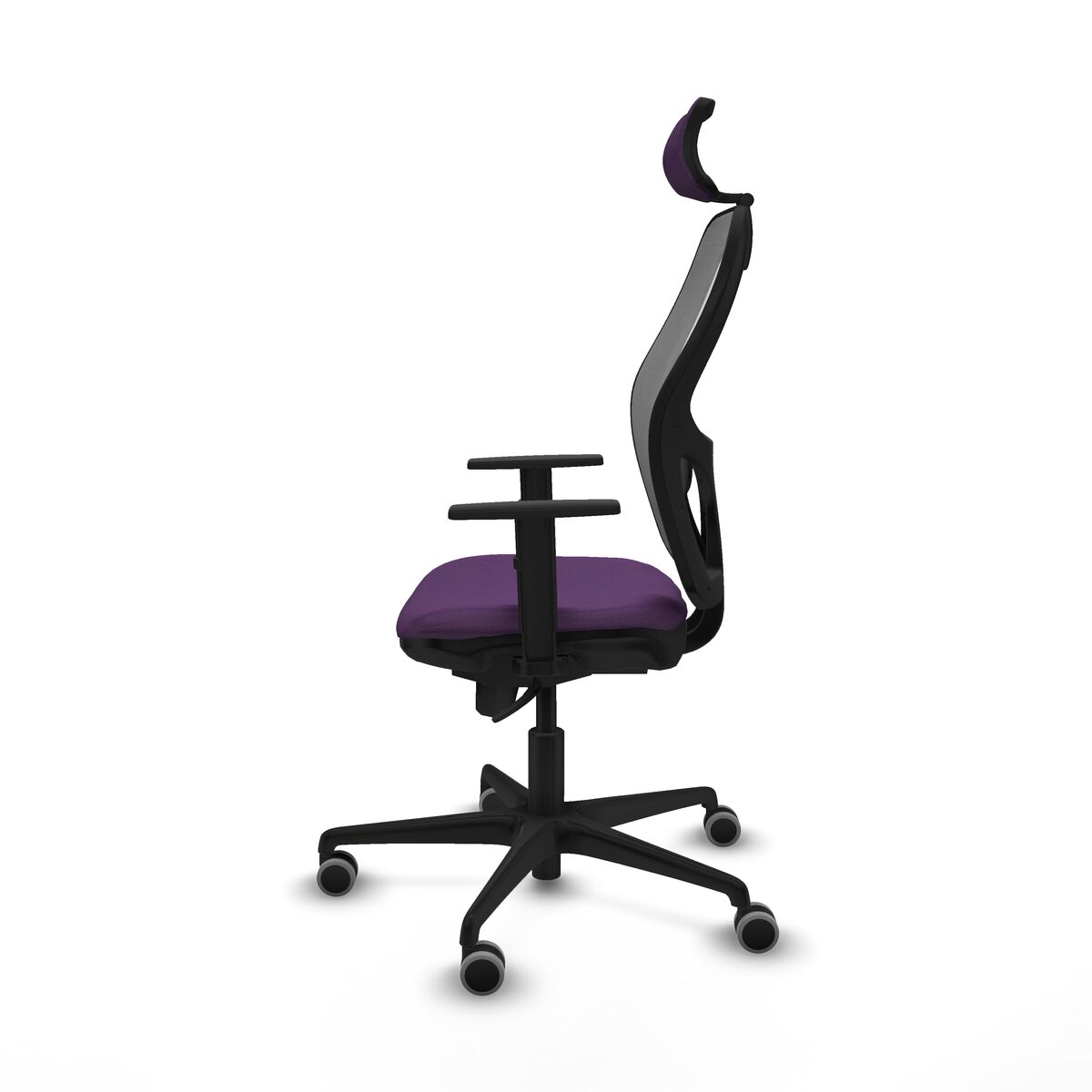 Silla de Oficina con Cabecero Piqueras y Crespo 1D036G2 Morado