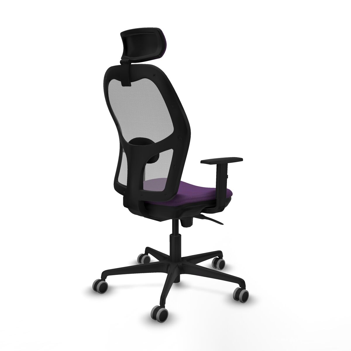 Silla de Oficina con Cabecero Piqueras y Crespo 1D036G2 Morado