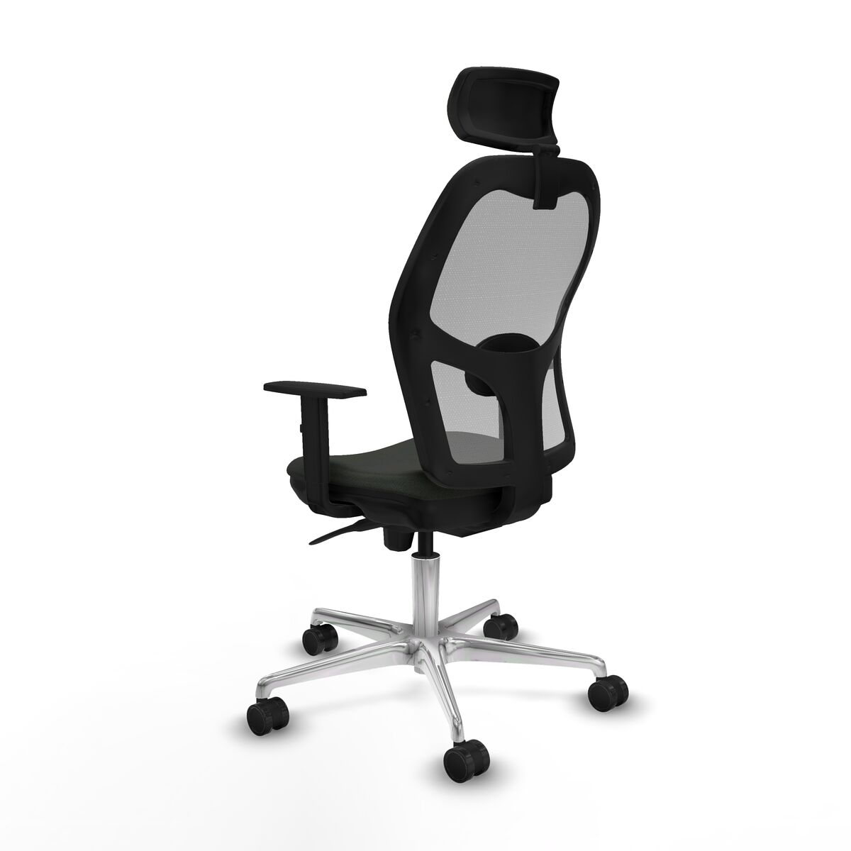 Silla de Oficina con Cabecero Piqueras y Crespo 1D086N2 Negro