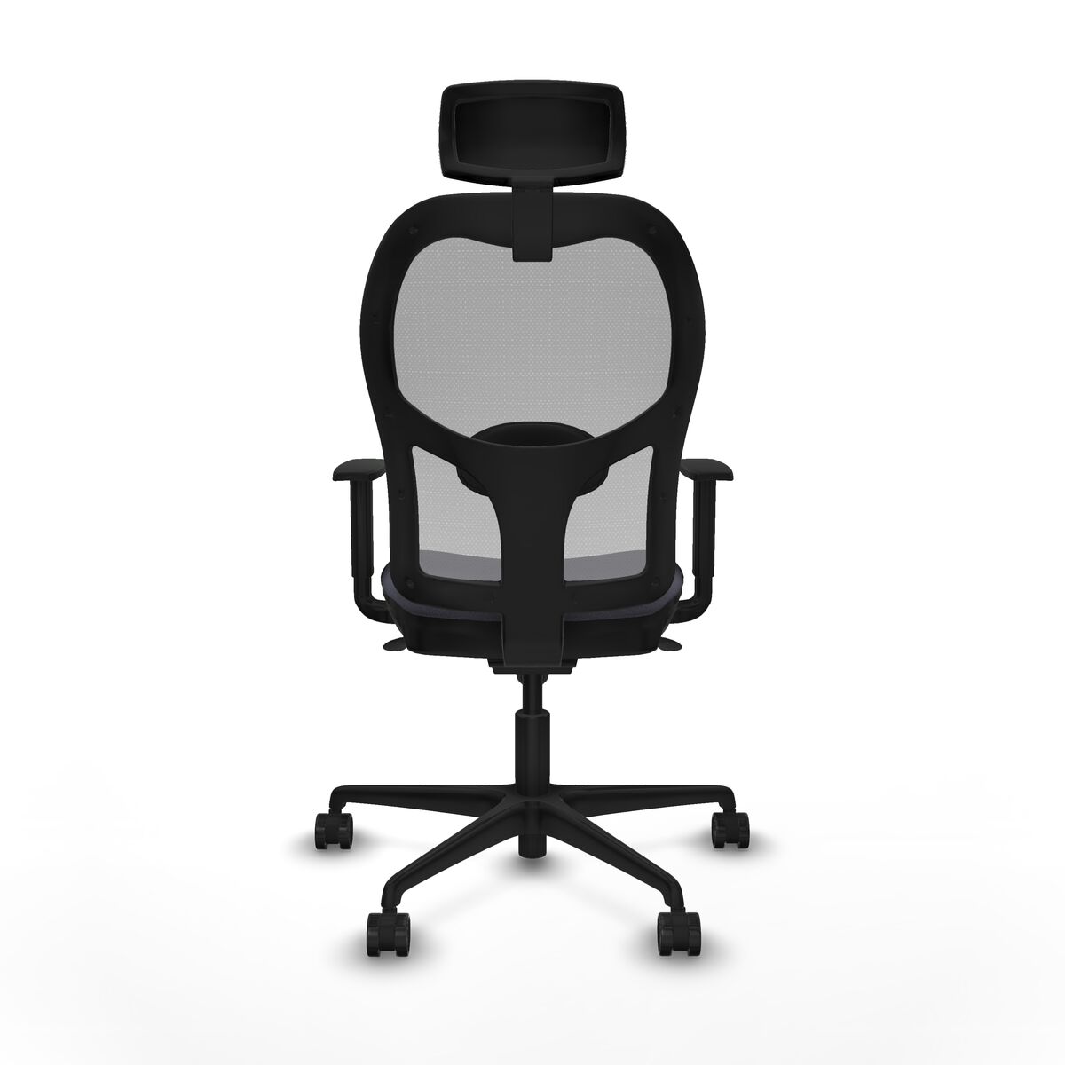 Silla de Oficina con Cabecero Piqueras y Crespo 1D036N2 Gris oscuro