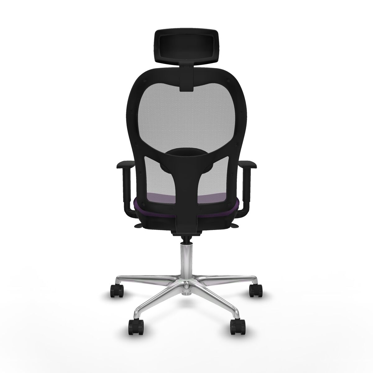 Silla de Oficina con Cabecero Piqueras y Crespo 1D086N2 Morado