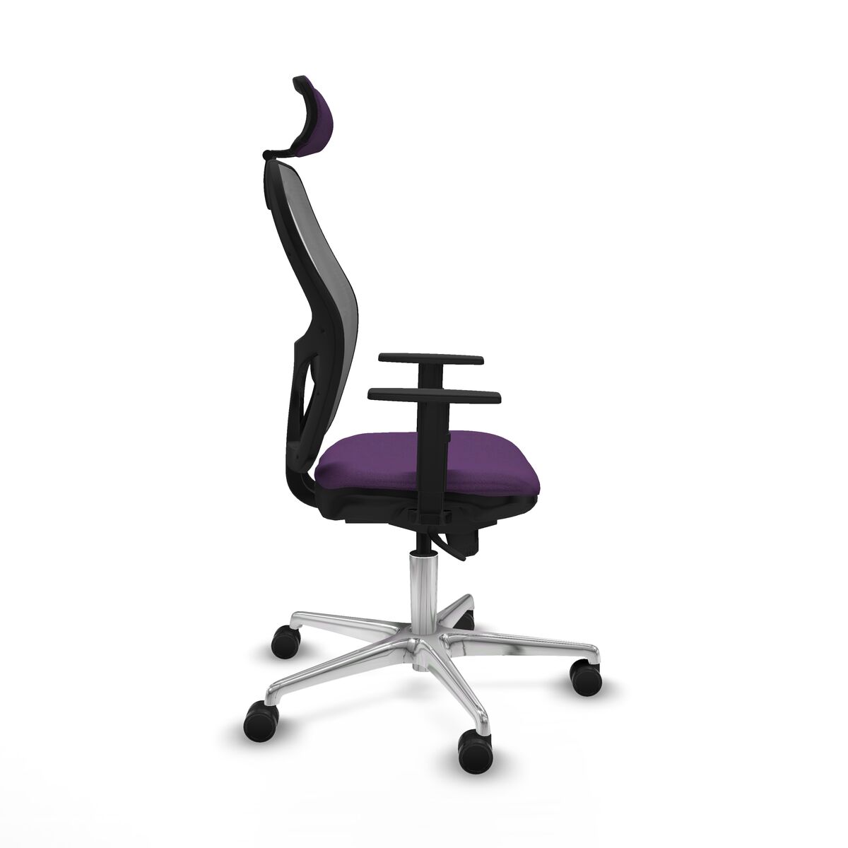 Silla de Oficina con Cabecero Piqueras y Crespo 1D086N2 Morado