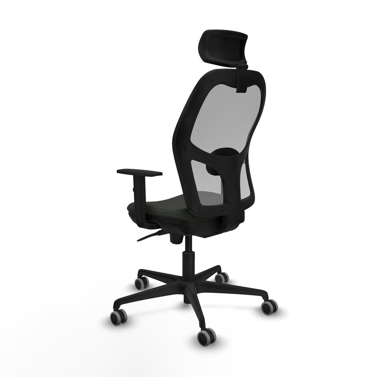 Silla de Oficina con Cabecero Piqueras y Crespo 1D036G2 Negro