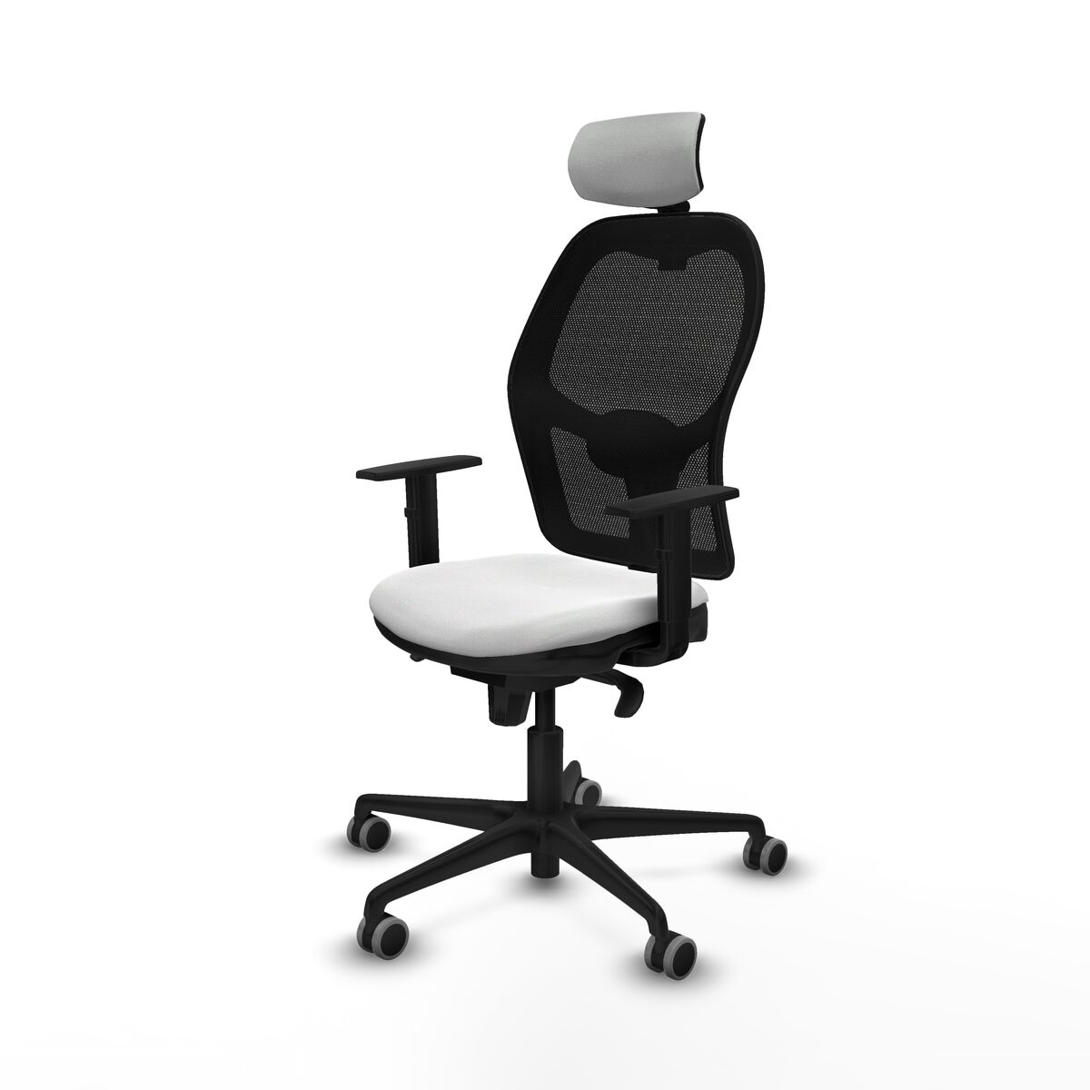 Silla de Oficina con Cabecero Piqueras y Crespo 1D036G2 Blanco