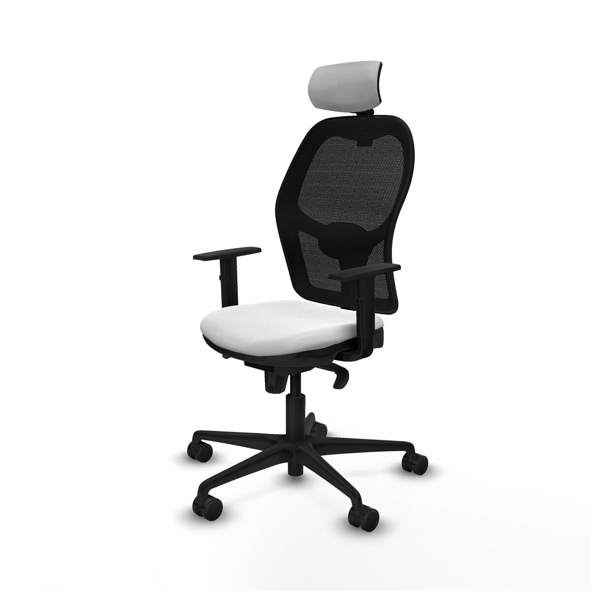 Silla de Oficina con Cabecero Piqueras y Crespo 1D036N2 Blanco