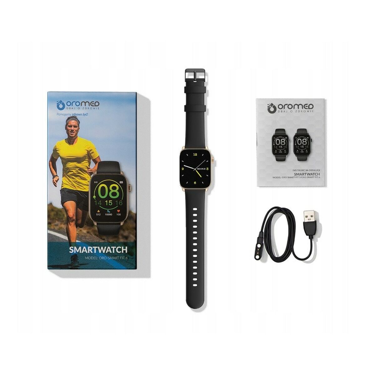 Smartwatch Oromed ORO SMART FIT 6 Negro Dorado 1,69"