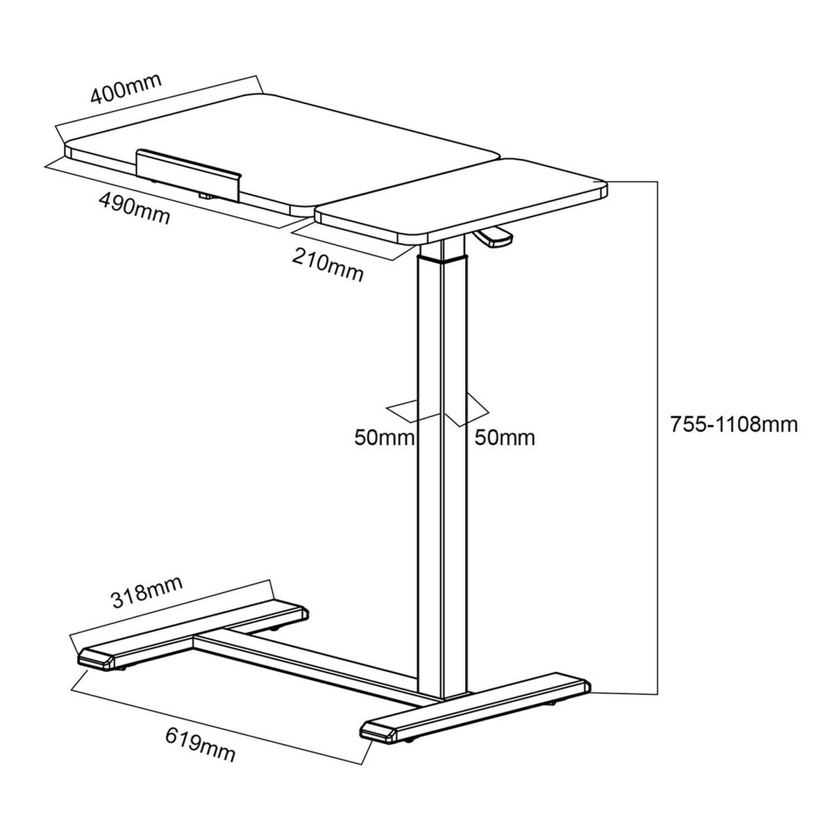 Escritorio MacLean MC-120 B Negro