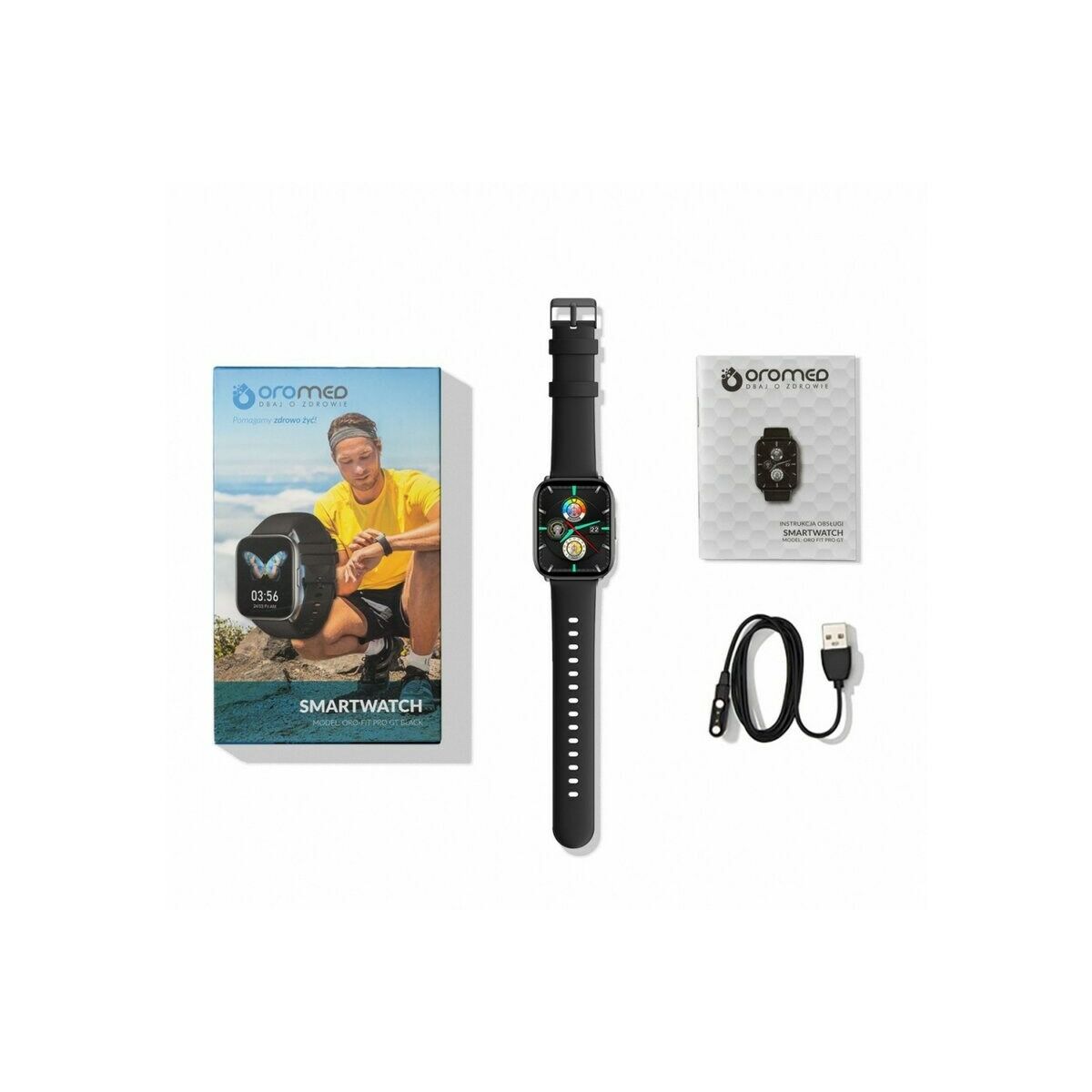 Smartwatch Oromed ORO FIT PRO GT BLACK Negro Gris 1,78"