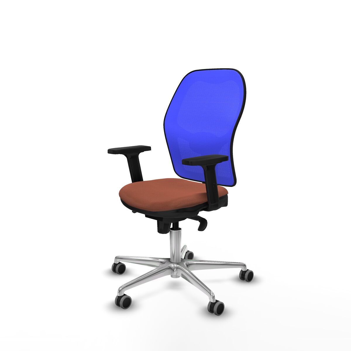 Silla de Oficina Piqueras y Crespo 2D086G0 Azul Marrón