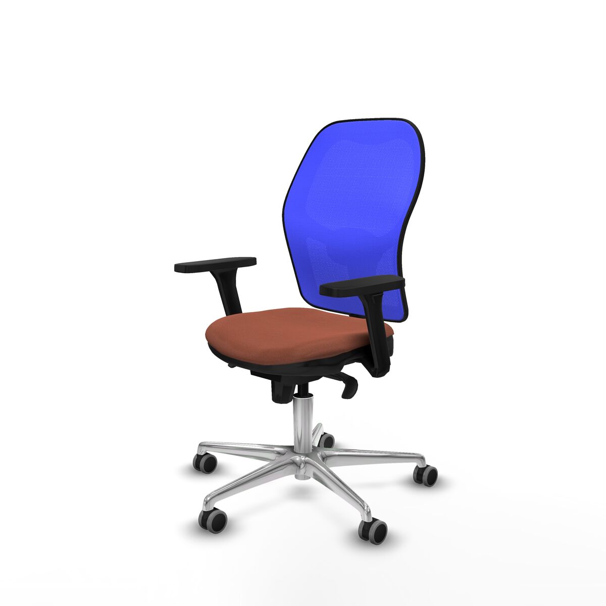 Silla de Oficina Piqueras y Crespo 3D086G0 Azul Marrón