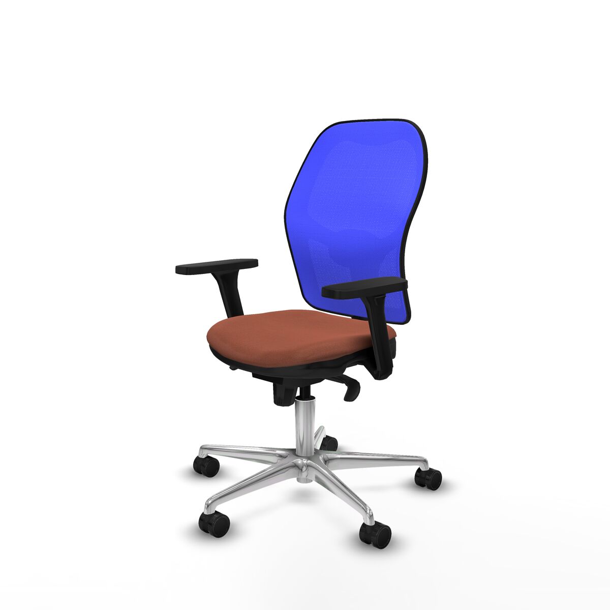 Silla de Oficina Piqueras y Crespo 3D086N0 Azul Marrón