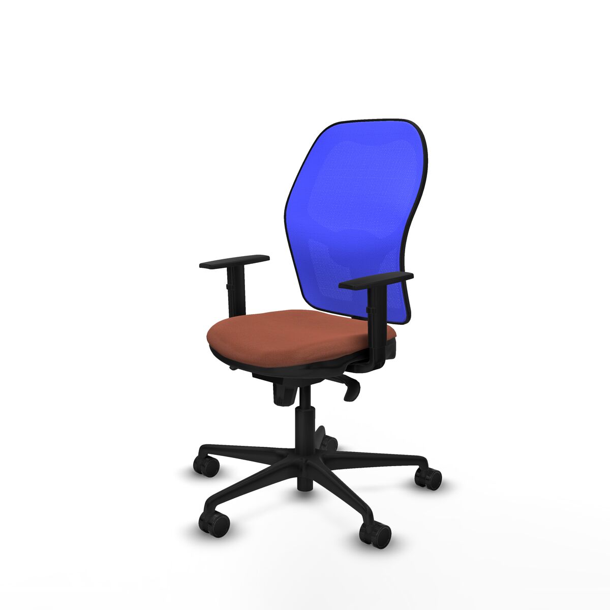 Silla de Oficina Piqueras y Crespo 1D036N0 Azul Marrón