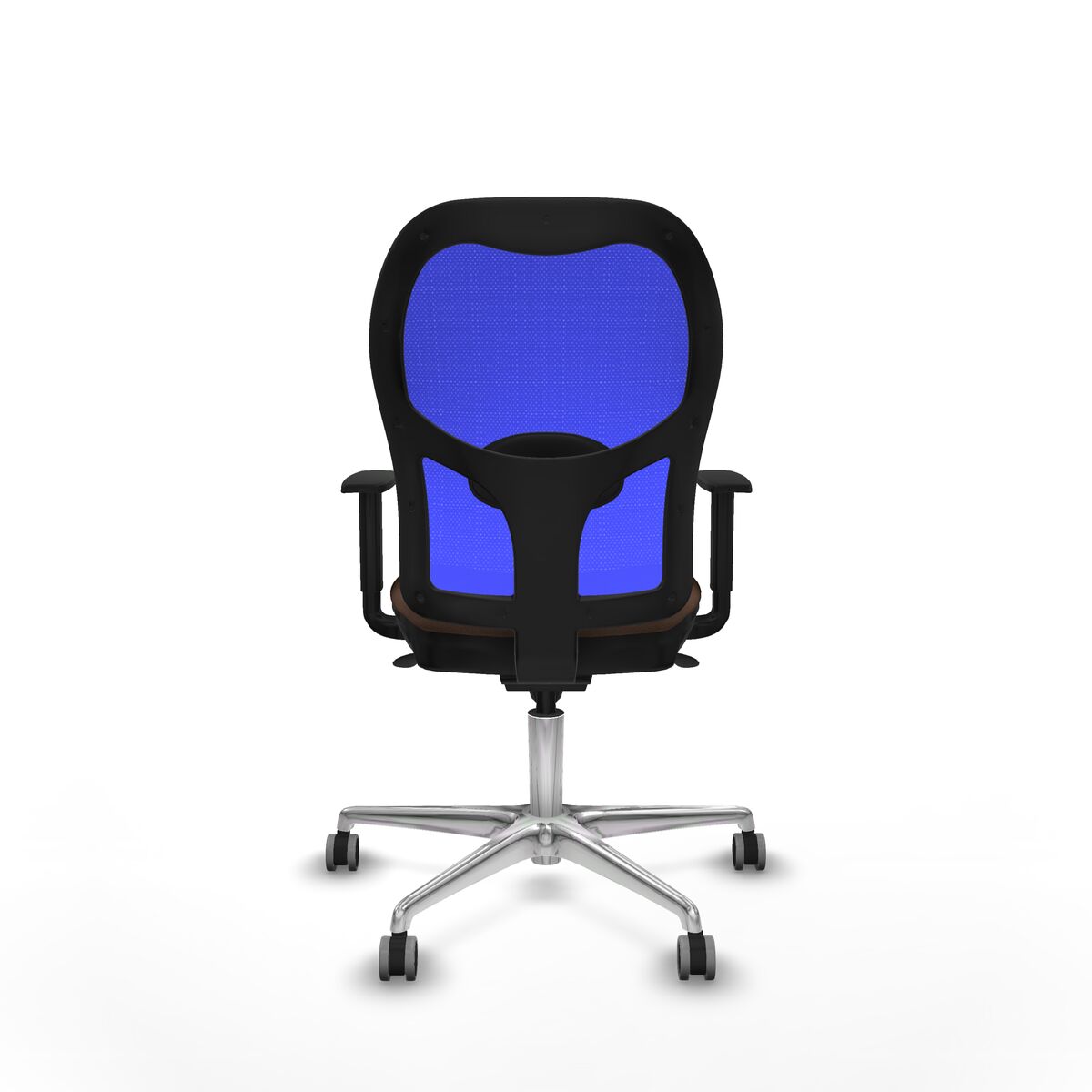 Silla de Oficina Piqueras y Crespo 1D086G0 Azul Marrón oscuro