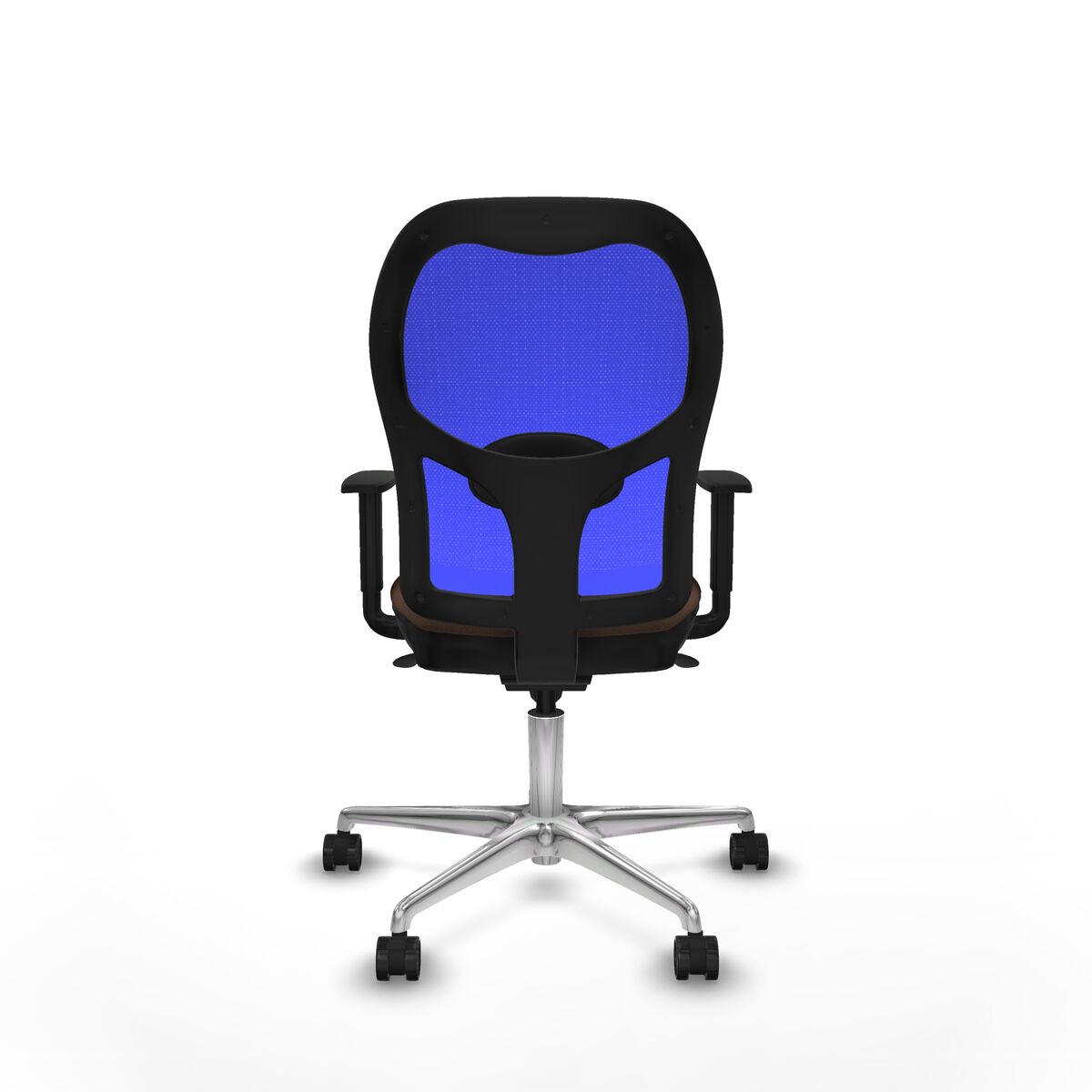 Silla de Oficina Piqueras y Crespo 1D086N0 Azul Marrón oscuro