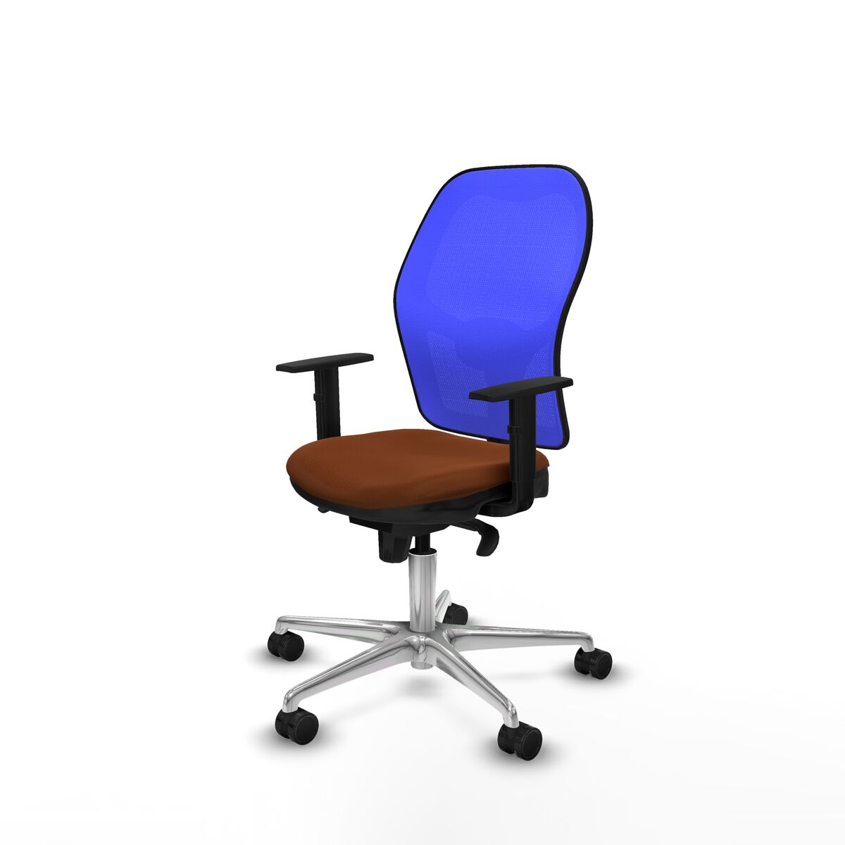 Silla de Oficina Piqueras y Crespo 1D086N0 Azul Marrón