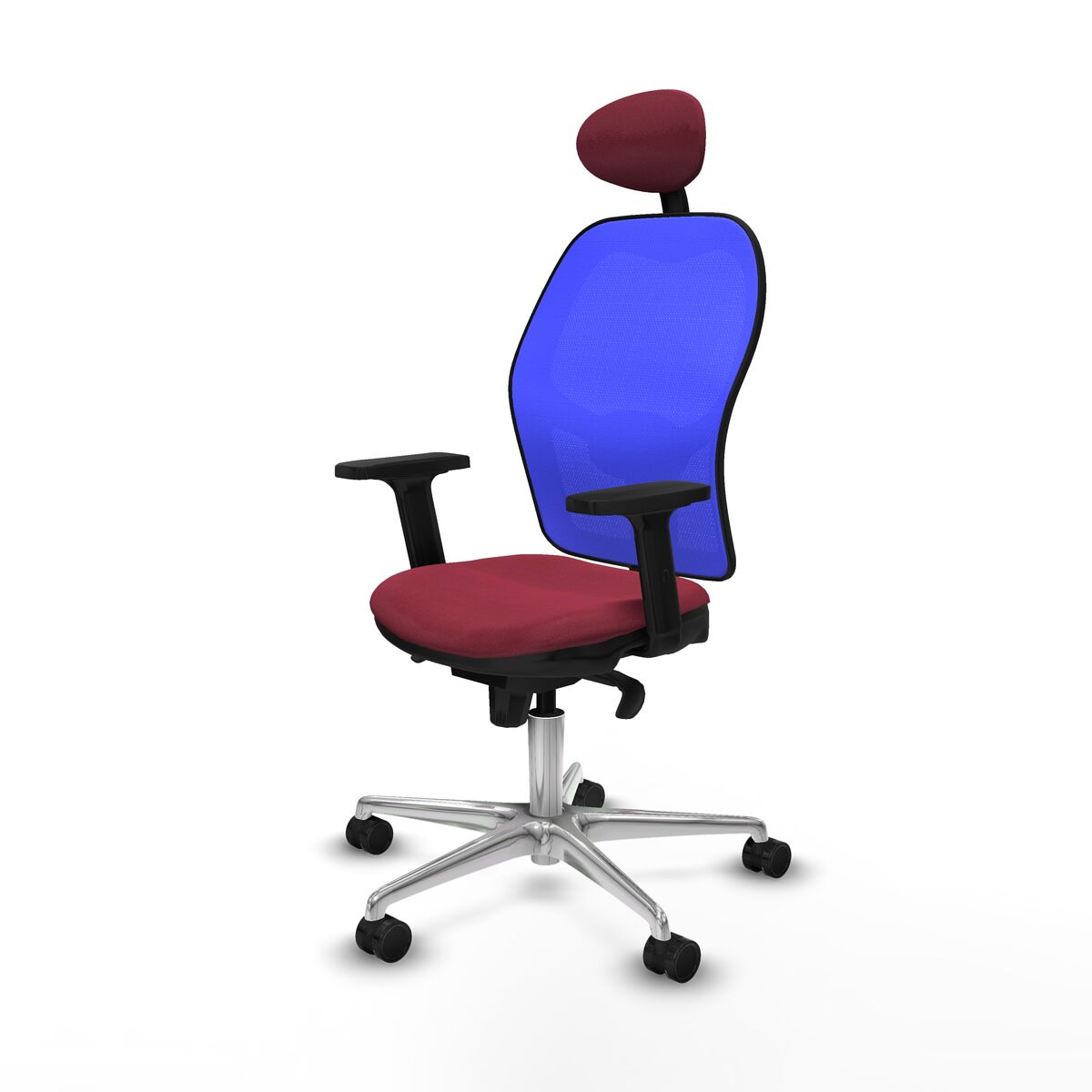 Silla de Oficina Piqueras y Crespo 2D086N1 Granate