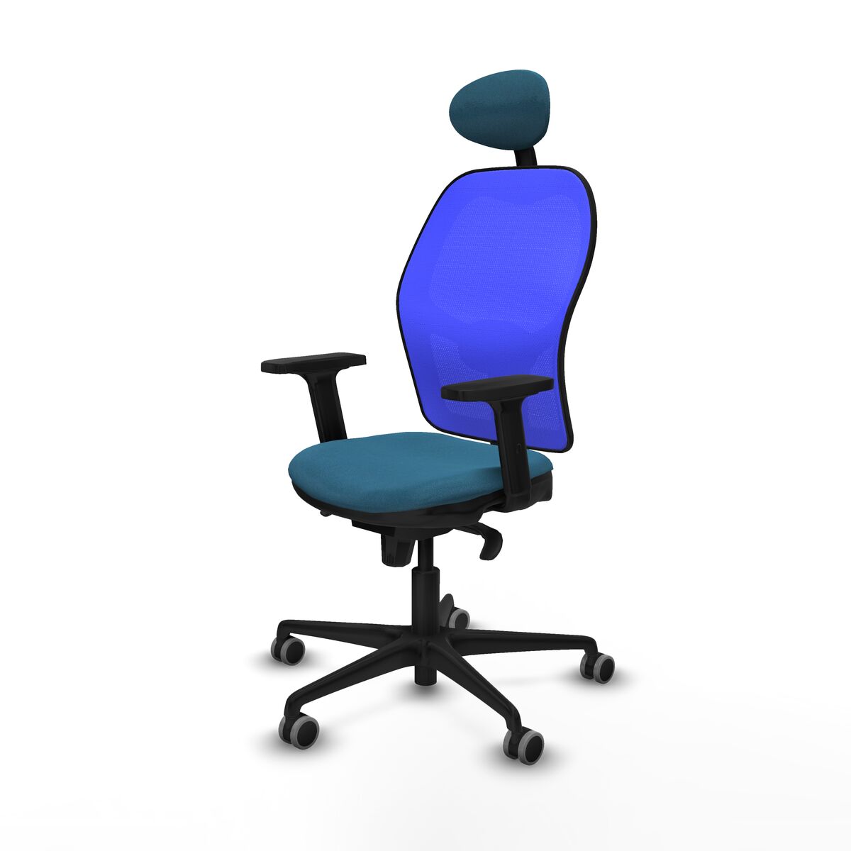 Silla de Oficina Piqueras y Crespo 2D036G1 Azul Verde petróleo