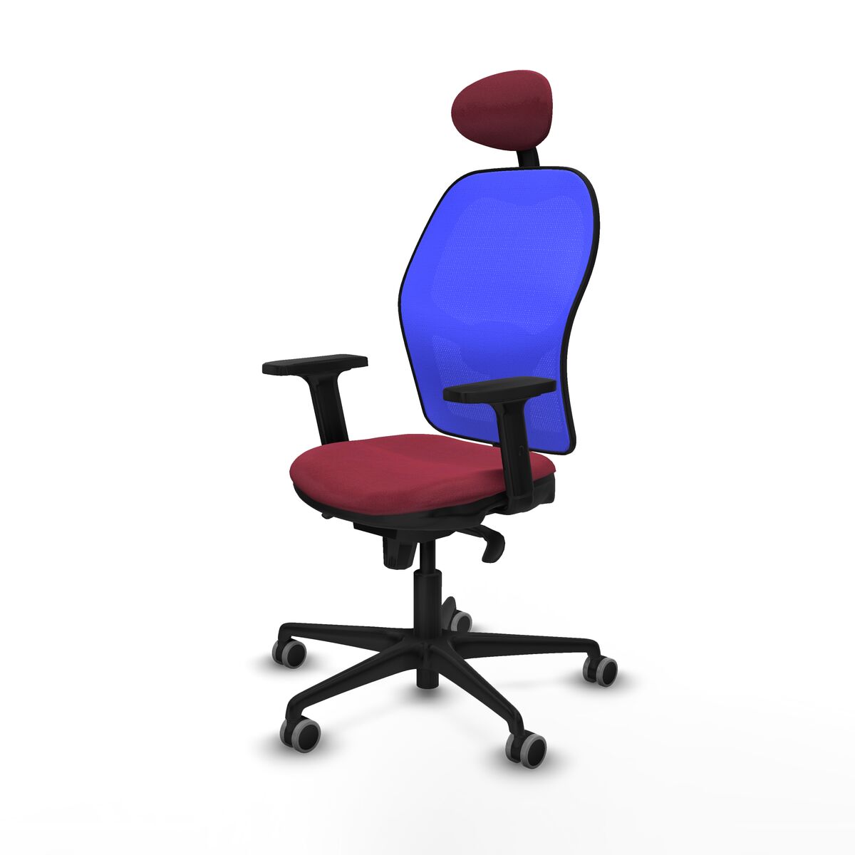 Silla de Oficina Piqueras y Crespo 2D036G1 Granate