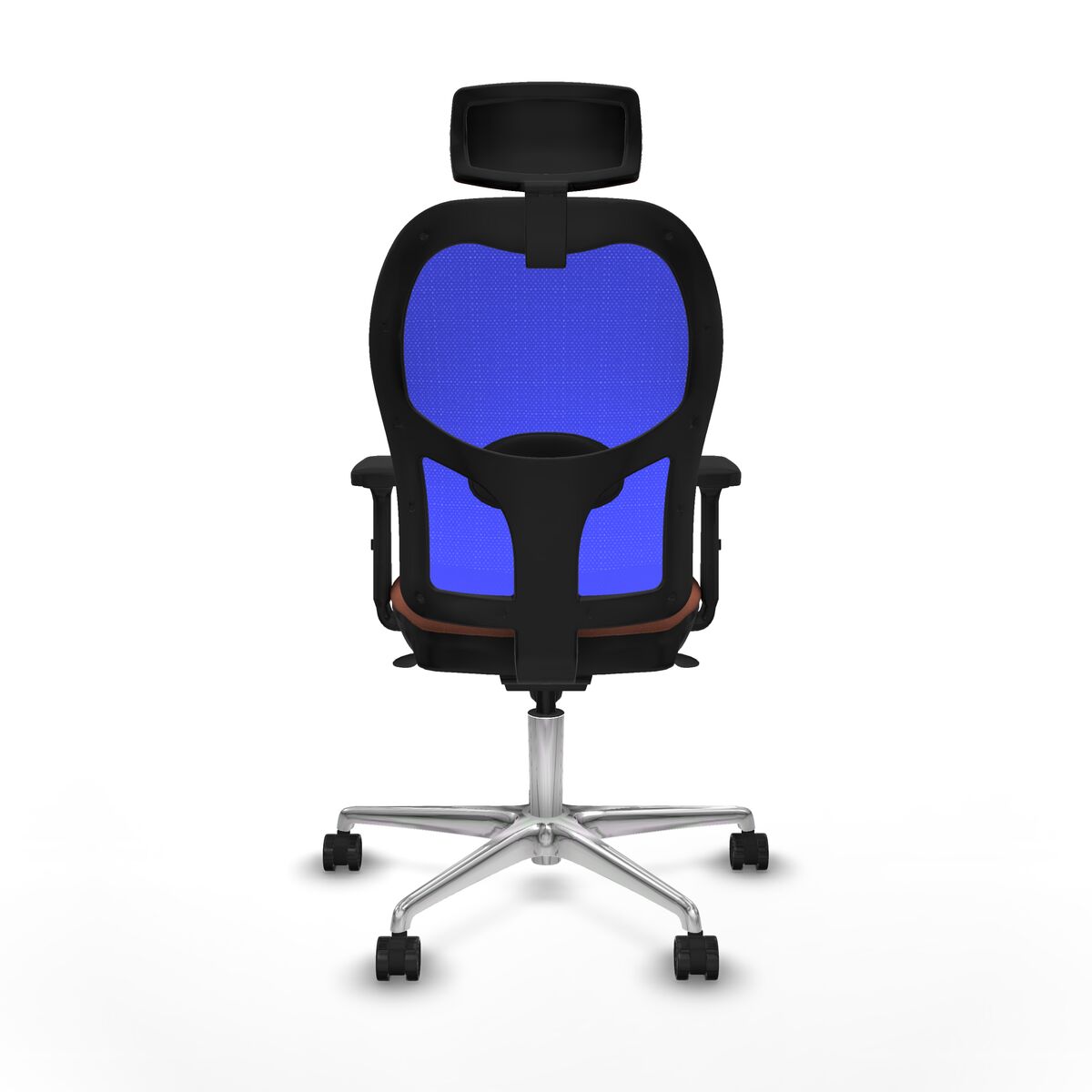 Silla de Oficina Piqueras y Crespo 2D086N2 Azul Marrón