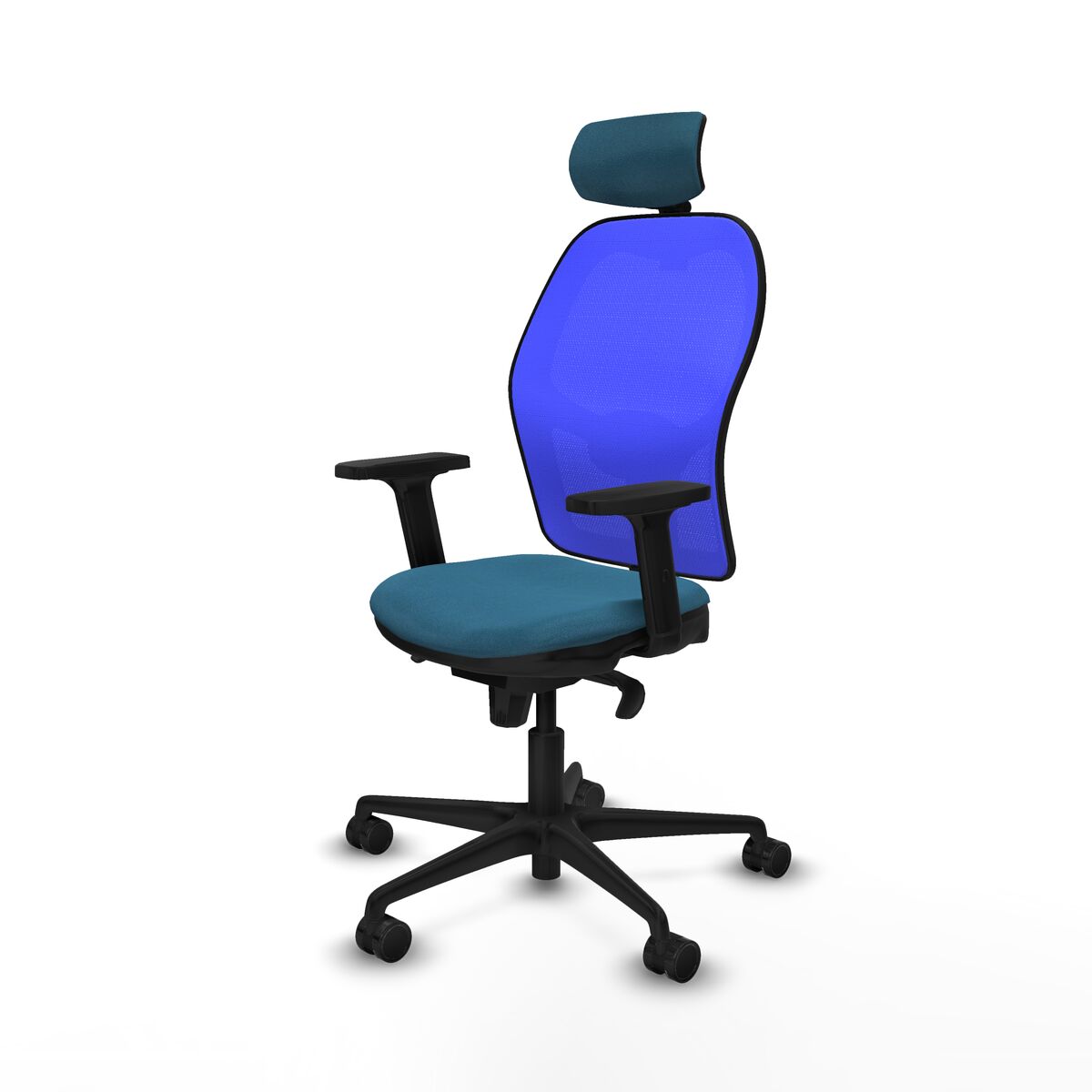 Silla de Oficina Piqueras y Crespo 2D036N2 Azul Verde petróleo