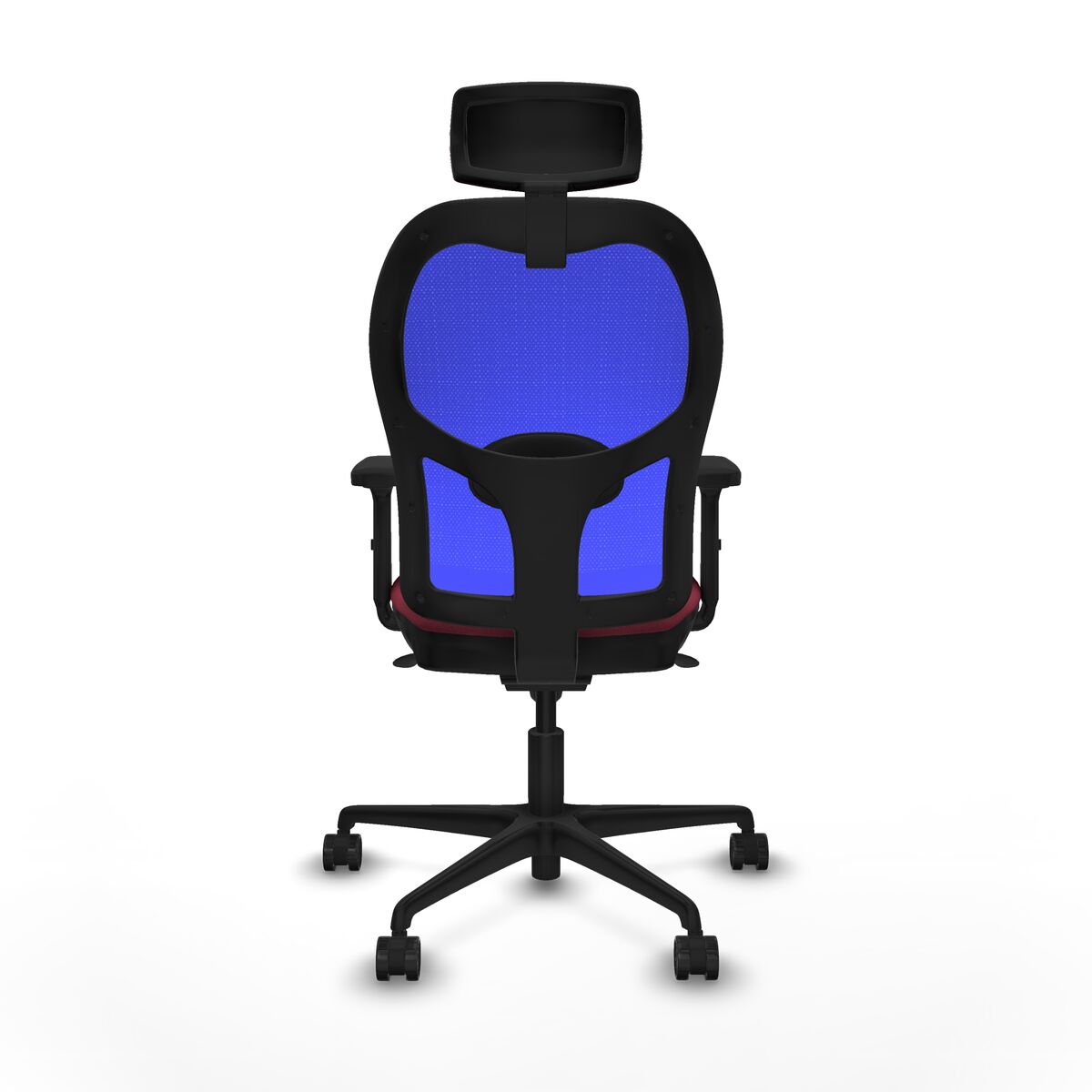 Silla de Oficina Piqueras y Crespo 2D036N2 Granate